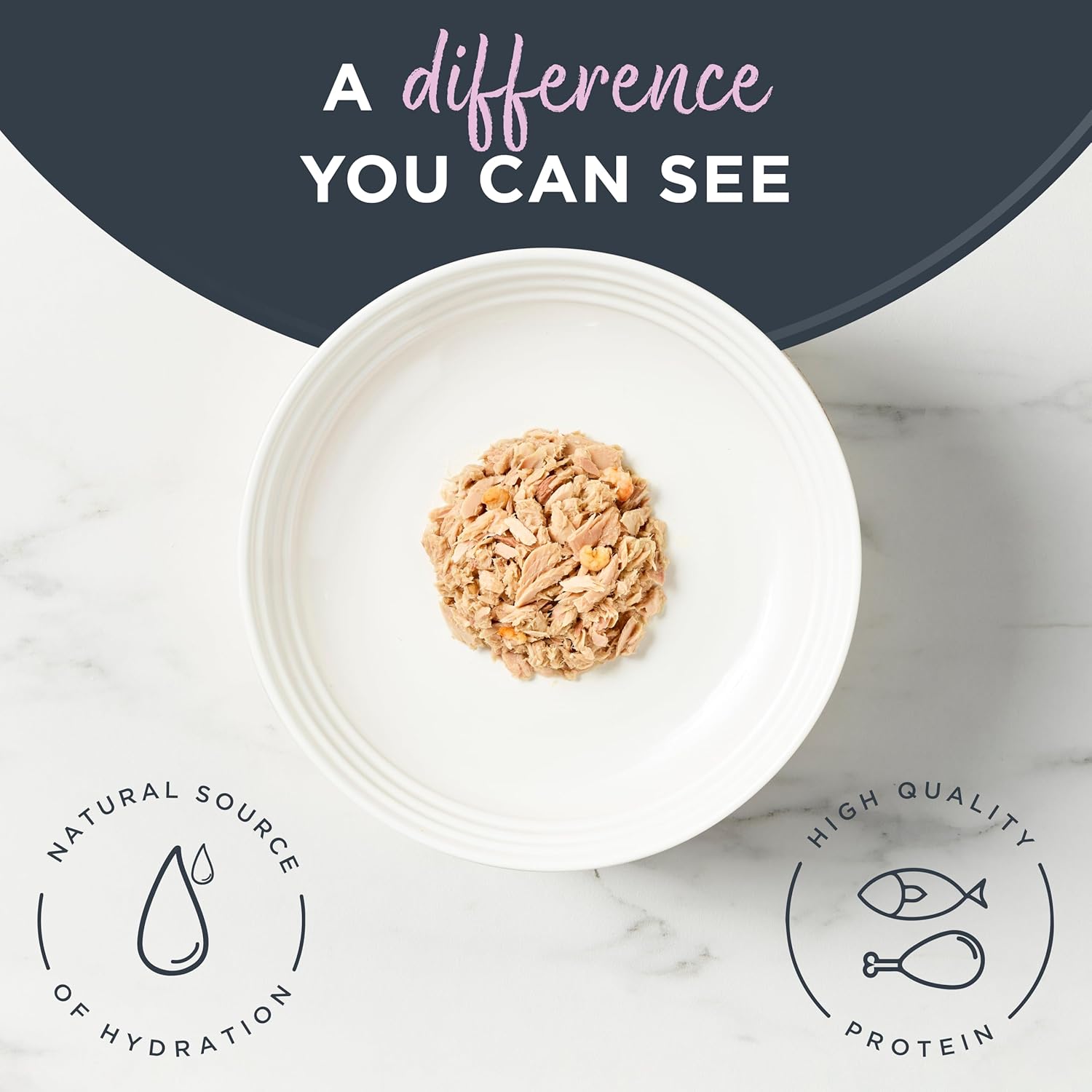 Reveal Natural Wet Canned Cat Food, Limited and Natural Ingredients, Grain Free, High Protein with No Artificial Additives, Tuna Fillet with Shrimp in Broth (24 x 2.47 oz Cans)