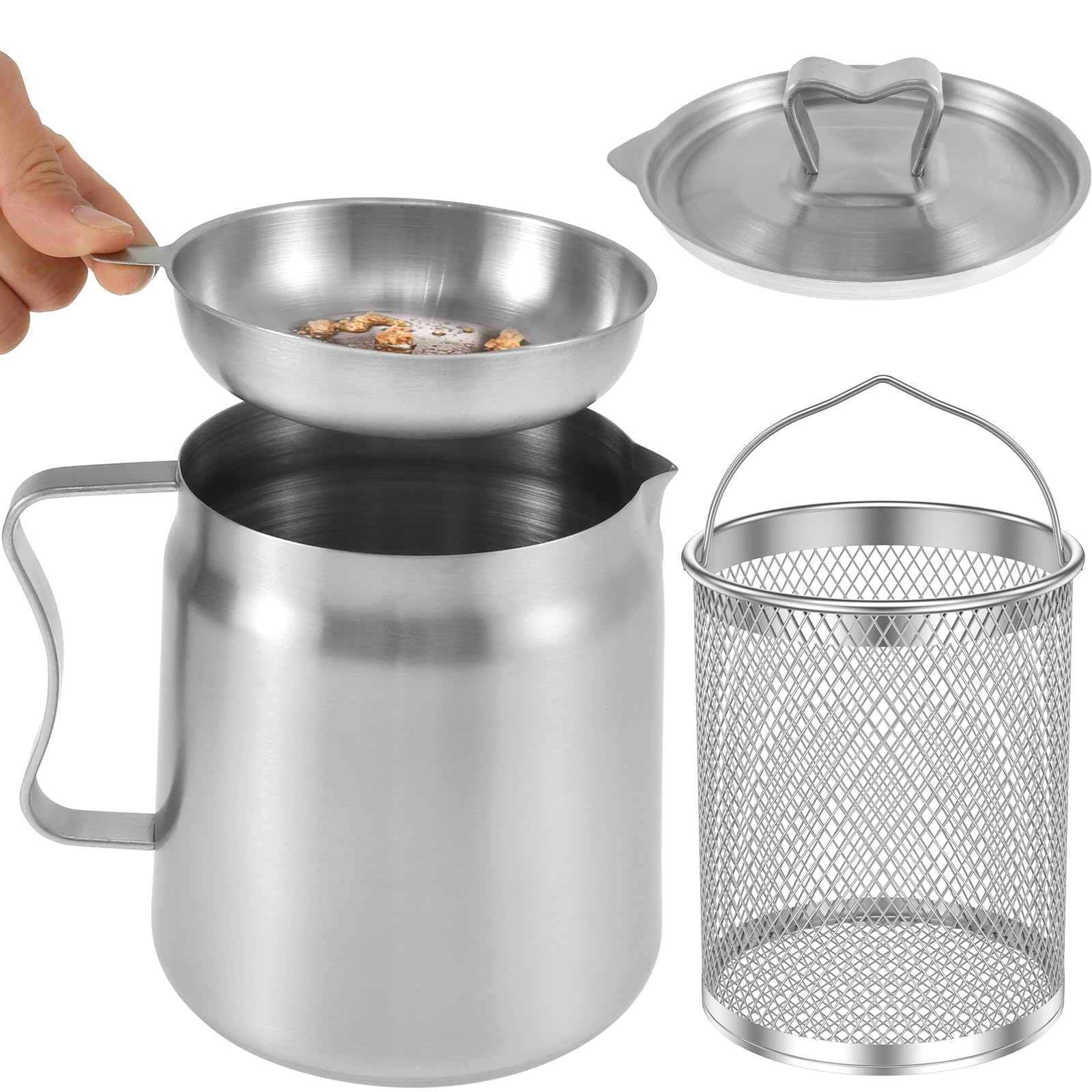 PENTOLA FILTRO OLIO acciaio inox grande capacità pentola olio