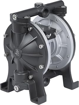 Air-Operated Double Diaphragm Pump 3/4 Inch Aluminum, Teflon Diaphragm, 22.45GPM, for Industrial Use, Acid/Akali, Diesel, Grease, Kerosene & Oil, water transfer pump, transfer pump