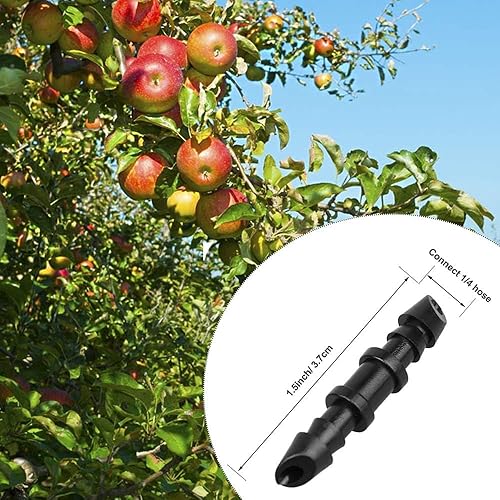 Miniatura 2 de Kalolary 150 conectores de púas rectas de 14 pulgadas, accesorio de riego por goteo, acoplamiento de púas para riego por goteo, conector de púas