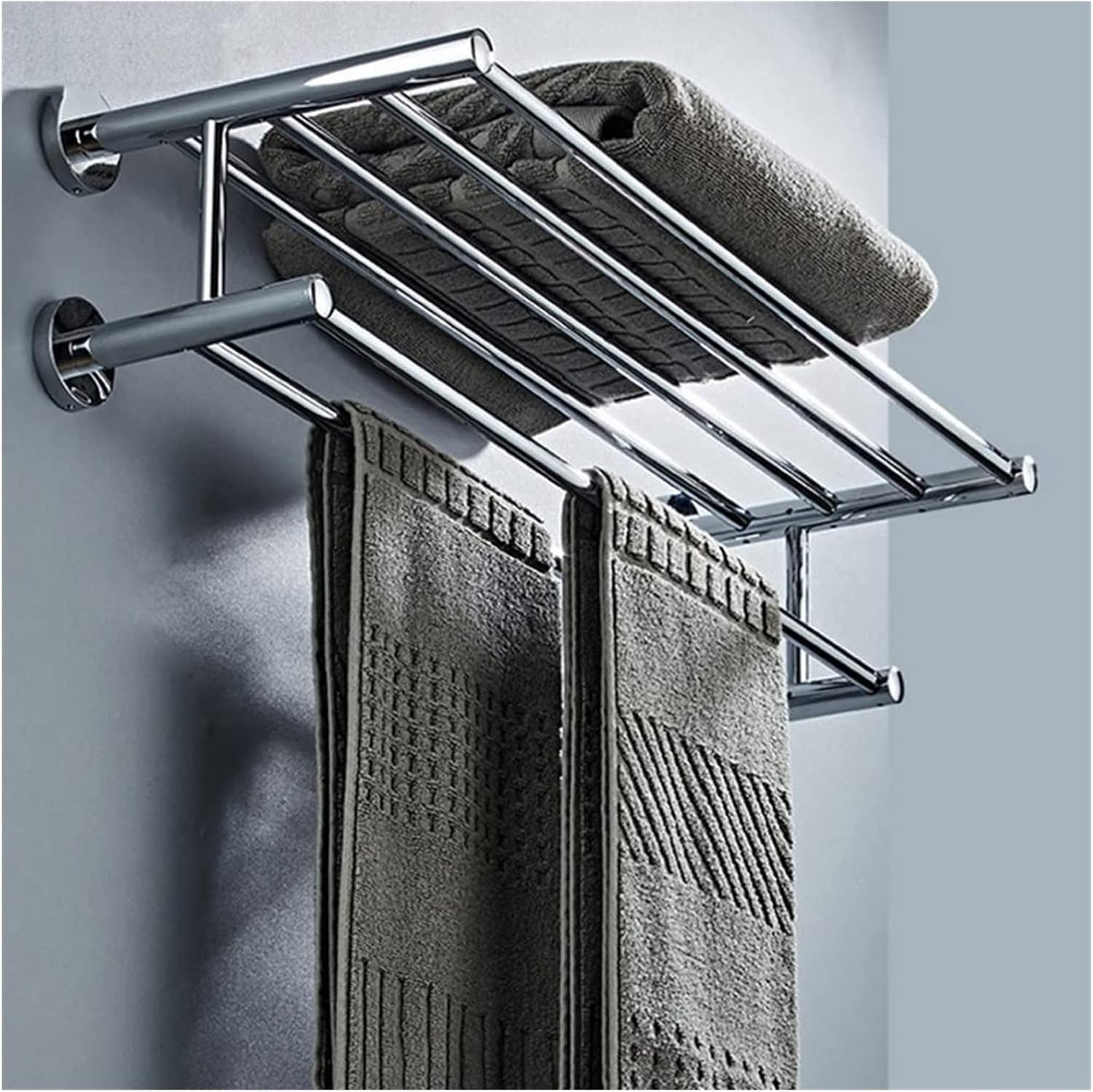 Towel Rail All-Copper Towel Rack, Solid Toilet Rack, Bath Towel Holder, Wall Drilling Installation Bathroom Hardware