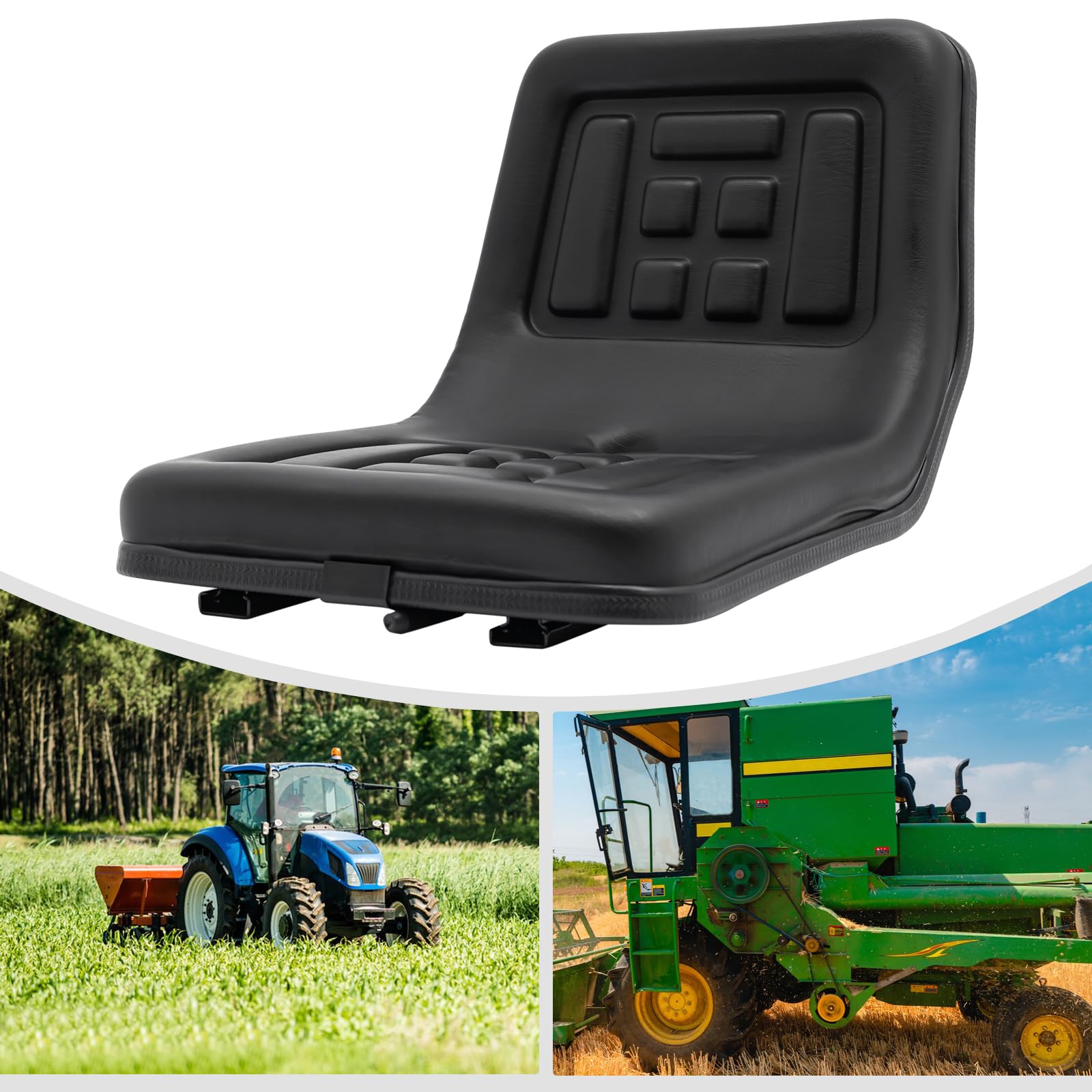 Universal Traktorsitz Fahrersitz Gepolsterte Sitz Sitzschale Traktor mit Neigung passend Luftgefedert Dumper Mäher Pflanze Digger