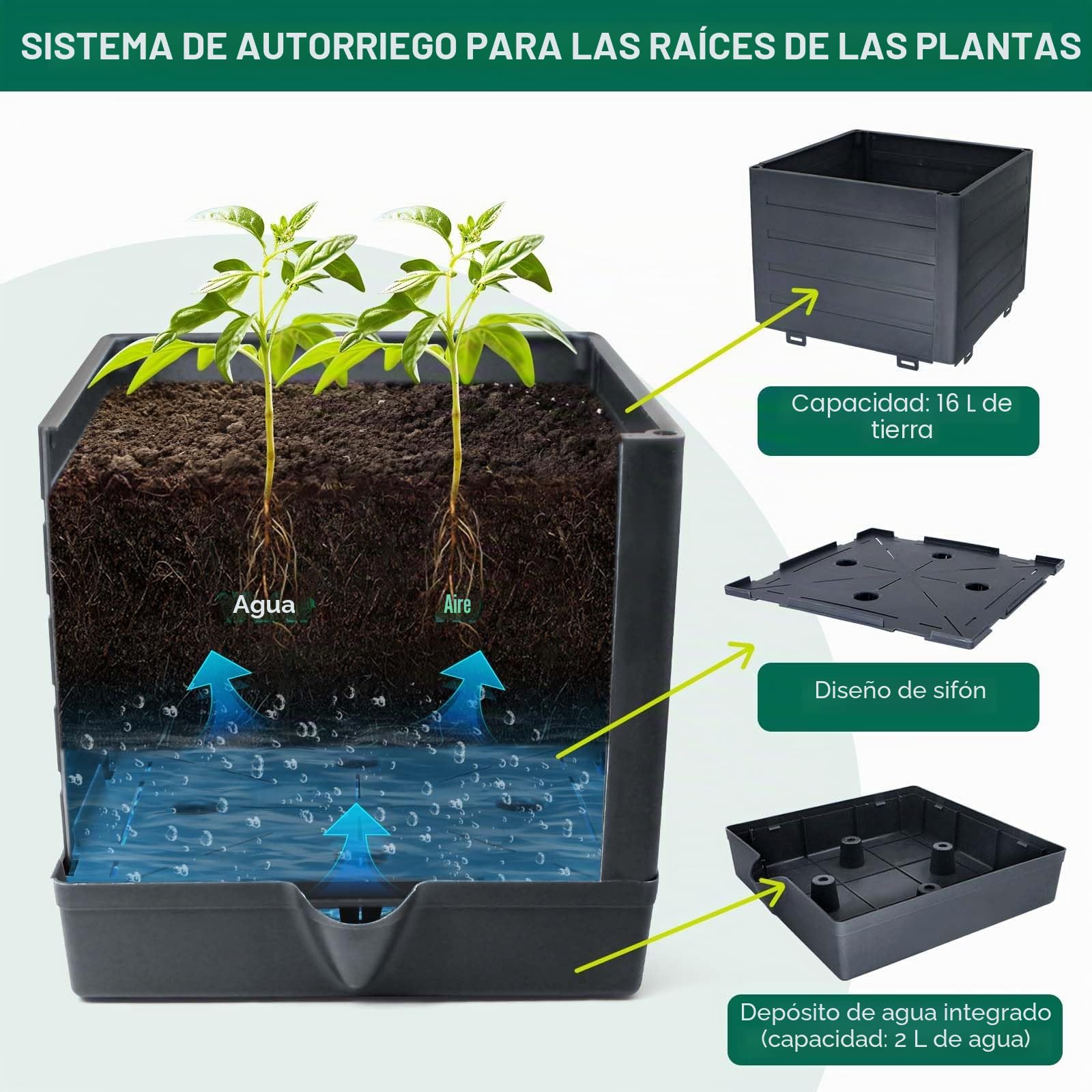 MYMULIKE Obelisco con macetero, 2 unidades de ayuda para enredaderas de tomates, 150 cm, con macetero, soporte para plantas, altura ajustable, 25 x 25 x 150 cm (2, gris)