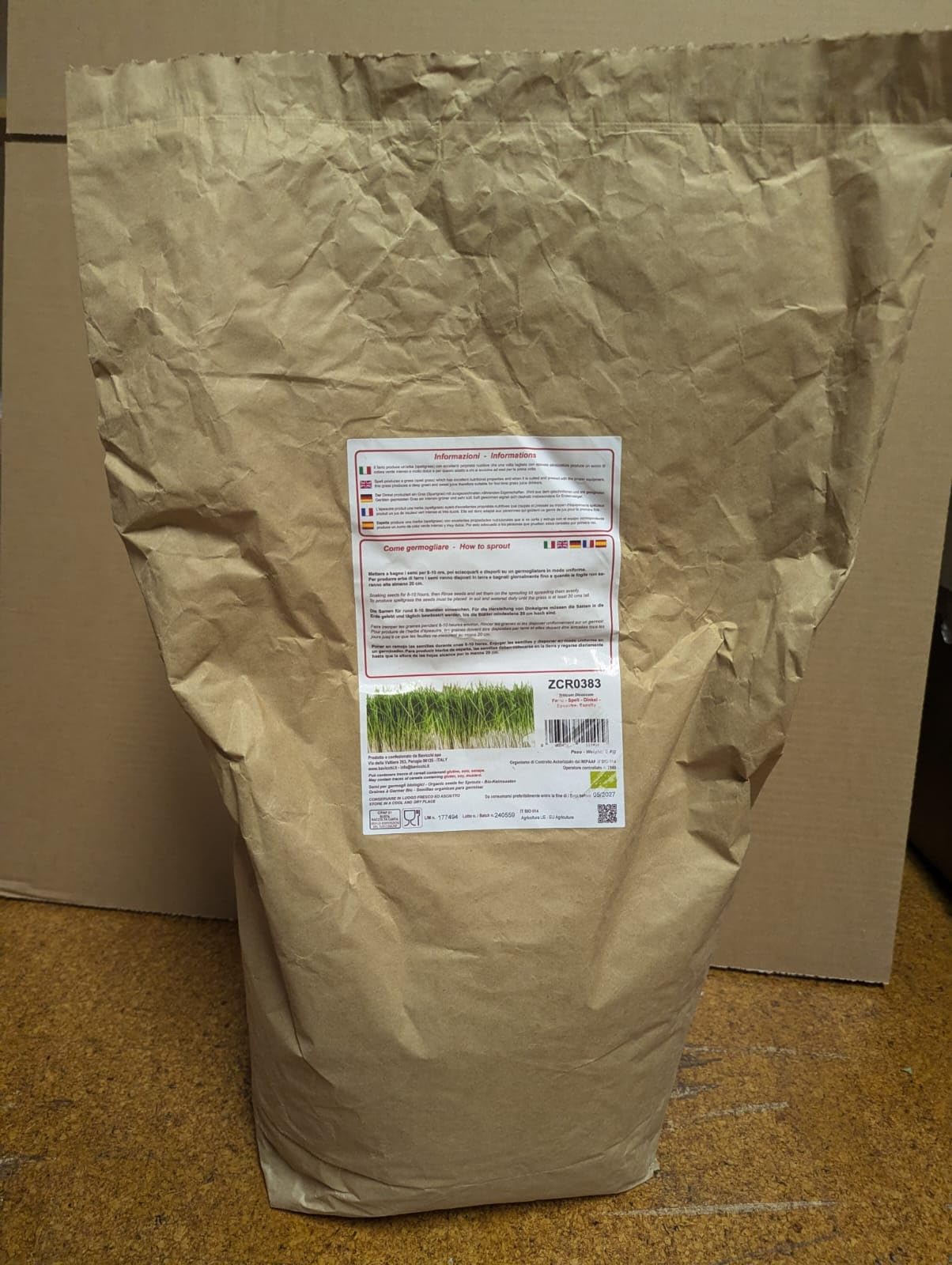 Pois vert - Graines à germer bio - 5kg