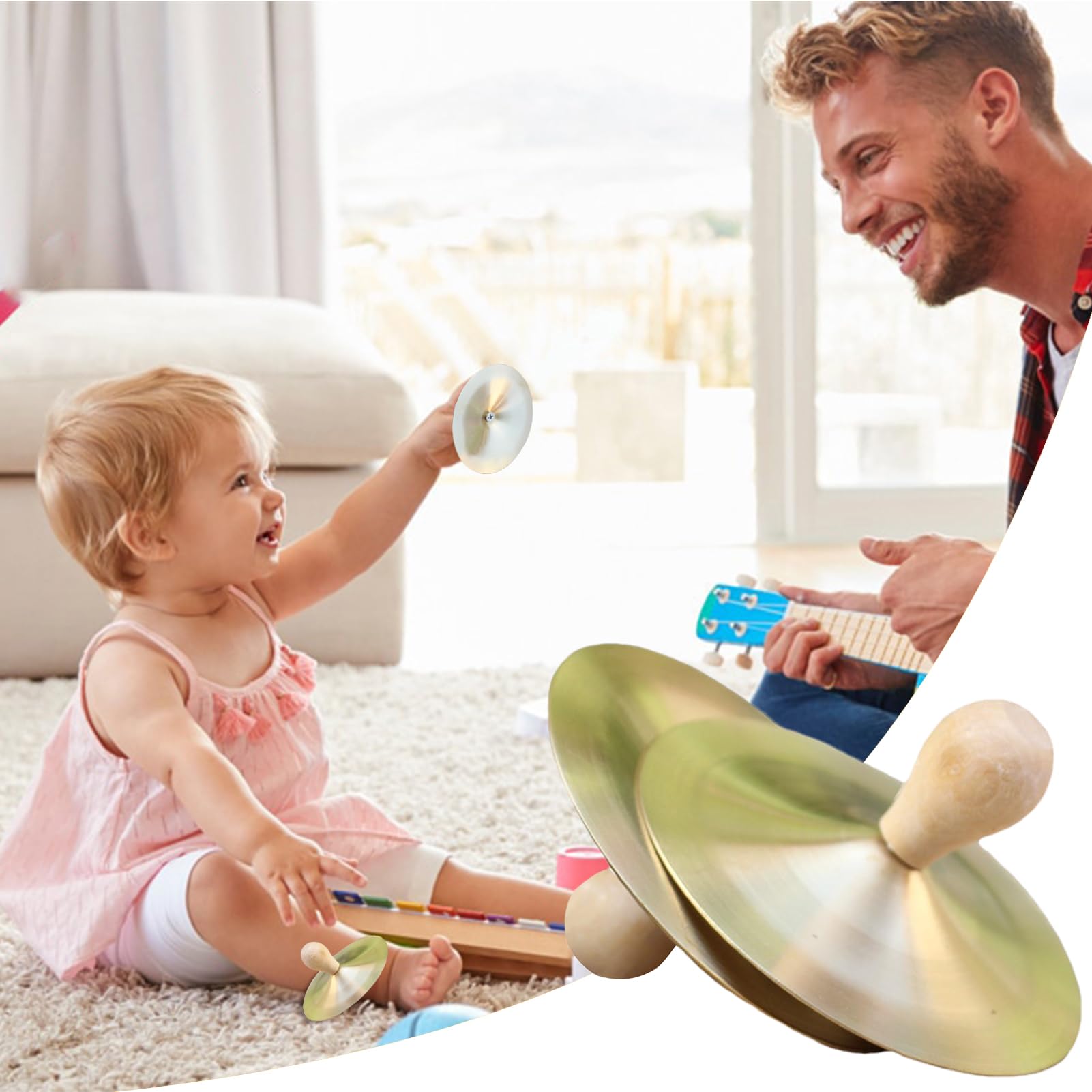 Piatti Da Piccoli | Piatti Piccoli | Paio Di Piatti A Mano | Cimbali Per Ditas | Piatti Per Bambini | Strumento A Percussione Per Performance Di Batteria | Piatti Professionali, Strumento Musical
