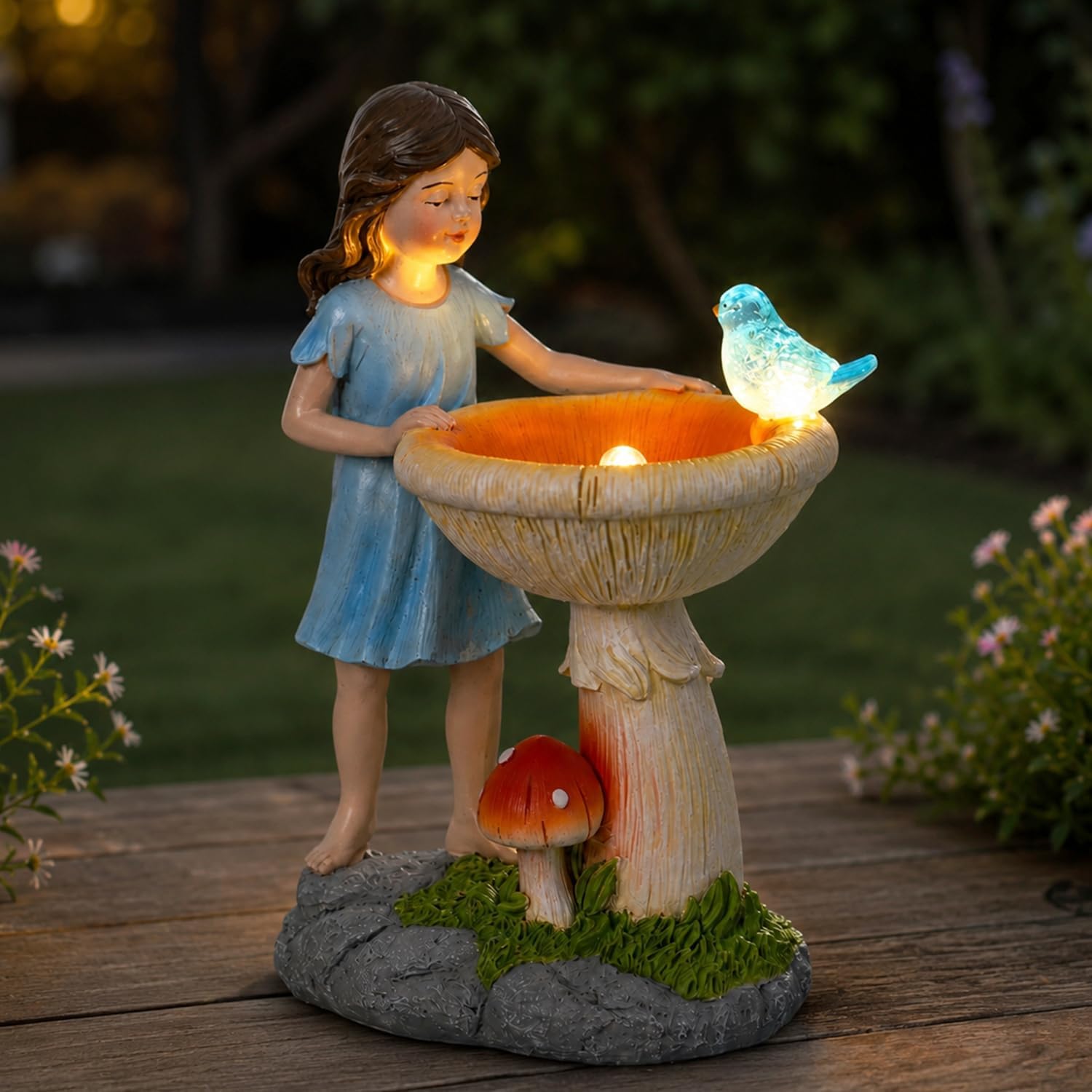 Solar Fairy Statue Garden Decor - Yard Outdoor Decorations