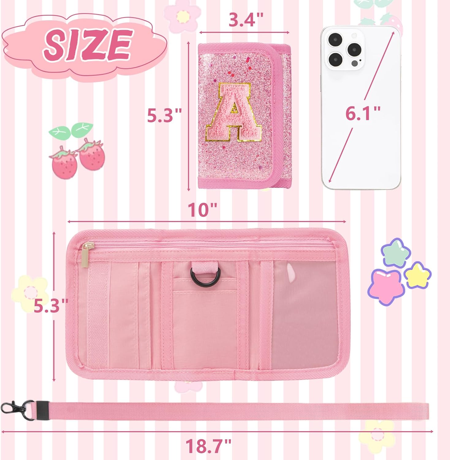 Kids Wallet for Girl Birthday Gifts for Girls Small Girls Wallet for Kids with Coin Pocket Toddler Girl Gifts Stuff (A, Pink) - Image 3
