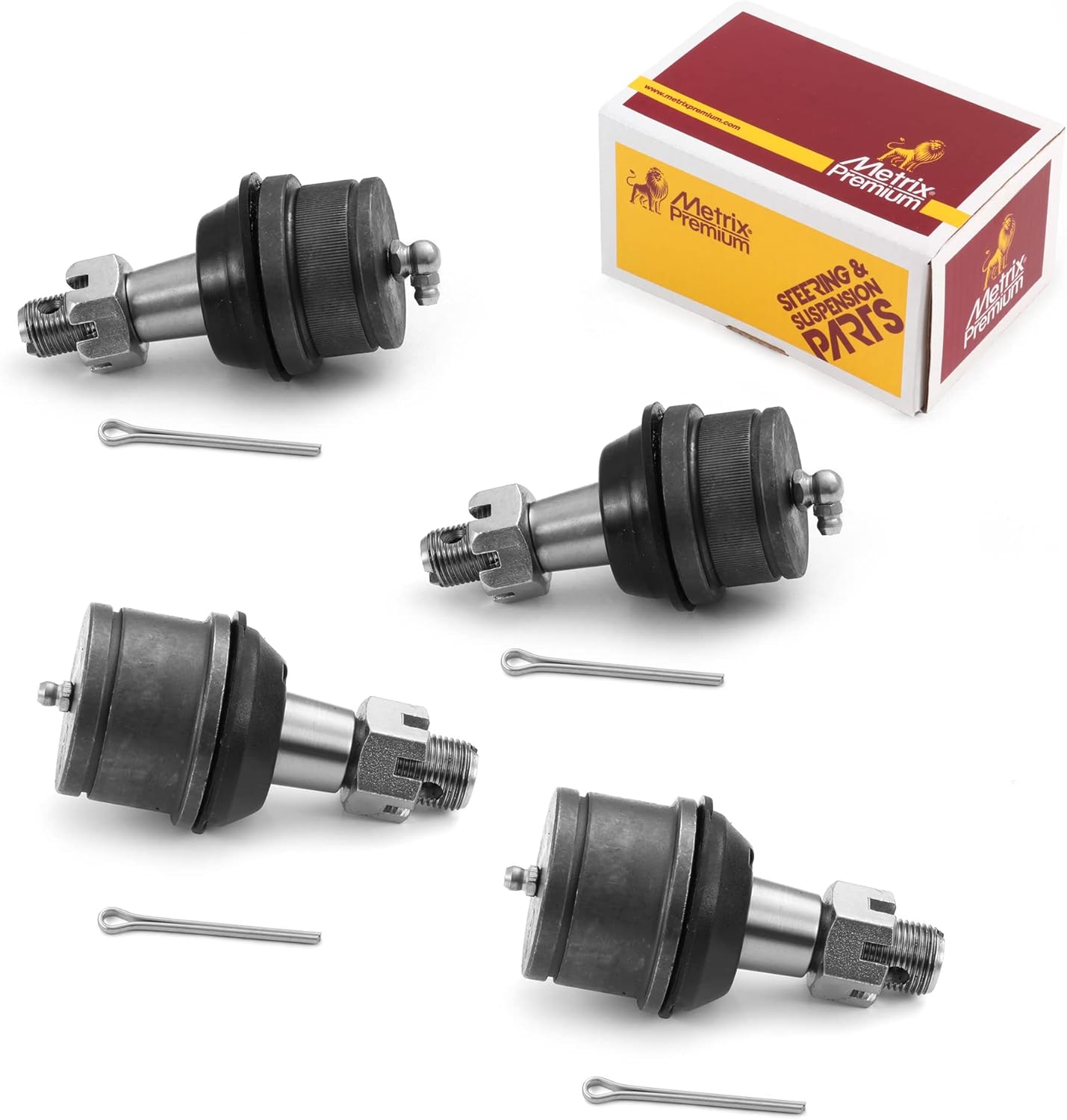 Metrix Premium Chassis Parts - 4 PC Front Upper & Front Lower Ball Joint Kit Fits 00-09 Ford F-250 (Mexico) RWD, 00-05 Excursion RWD, 99 F-250 RWD, 99-22 F-250 Super Duty, K80027 K80028 Made in Europe