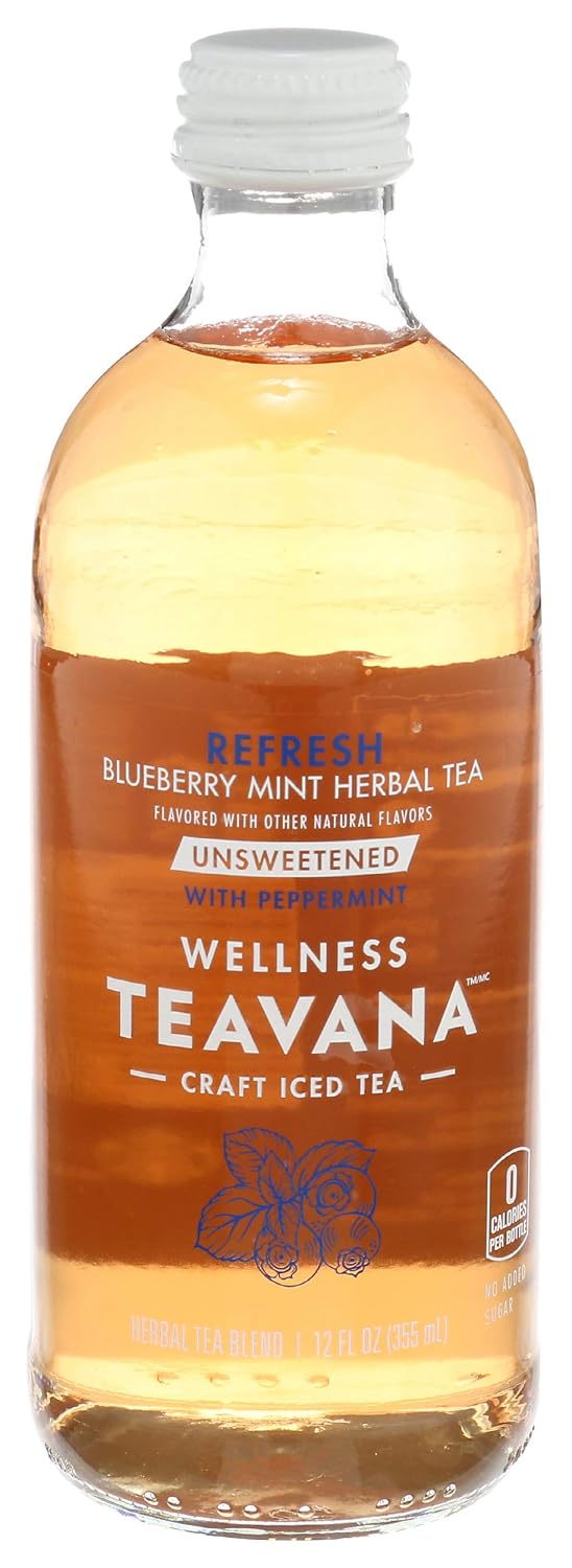 Teavana Tea Herbal Mint Refresh, Blueberry, 12 Fl Oz