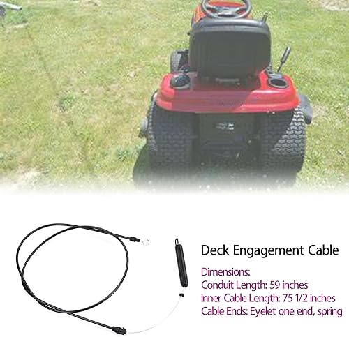 Miniatura 3 de 532435111 - Cable de embrague de compromiso para Craftsman de 42 pulgadas YT3000 YT4000 YTS4000 YTS3000 DYS4500 DY4500 para cortadoras de césped