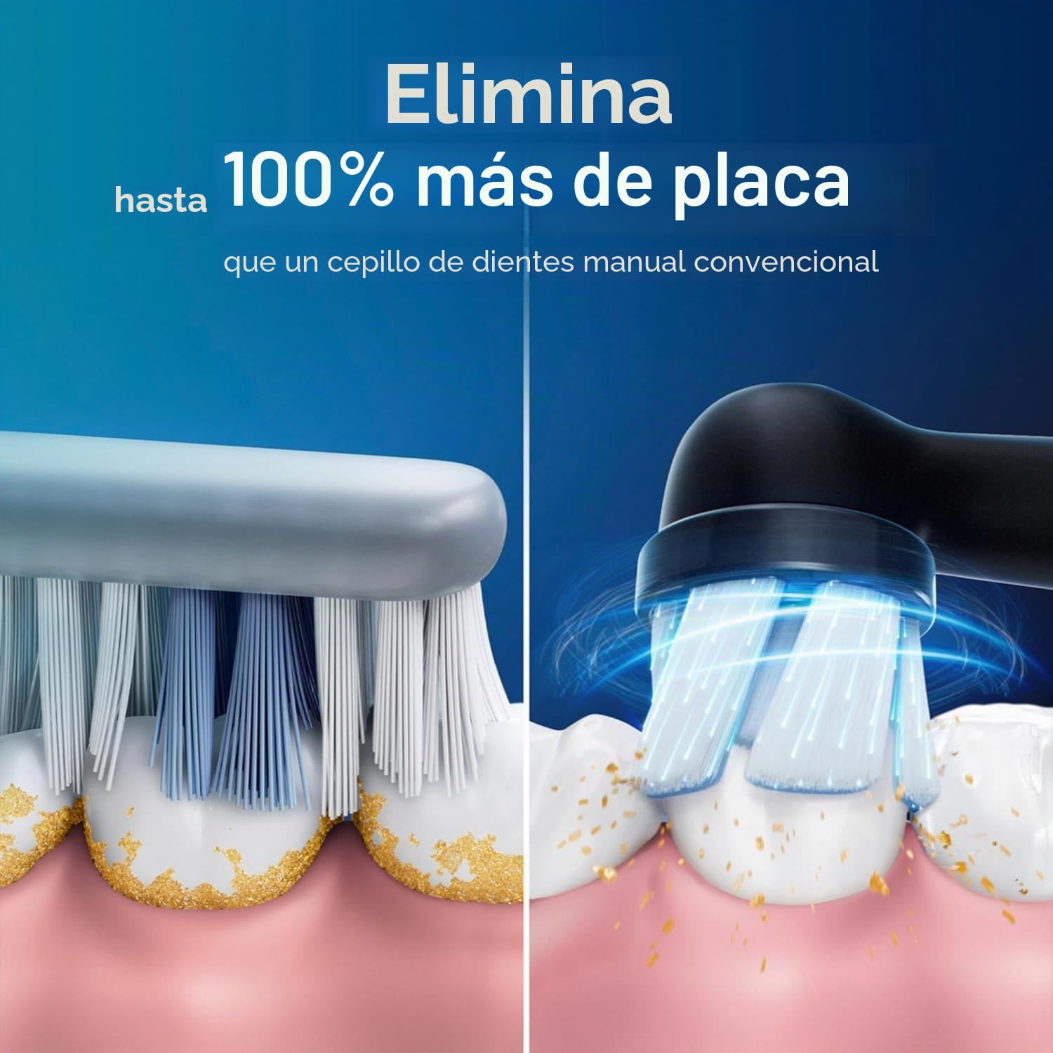 Oral-B iO Series 2 - Cepillo de dientes eléctrico, 1 cepillo, 3 modos de cepillado para el cuidado dental, tecnología magnética, estuche de viaje, diseñado por Braun, Night Black