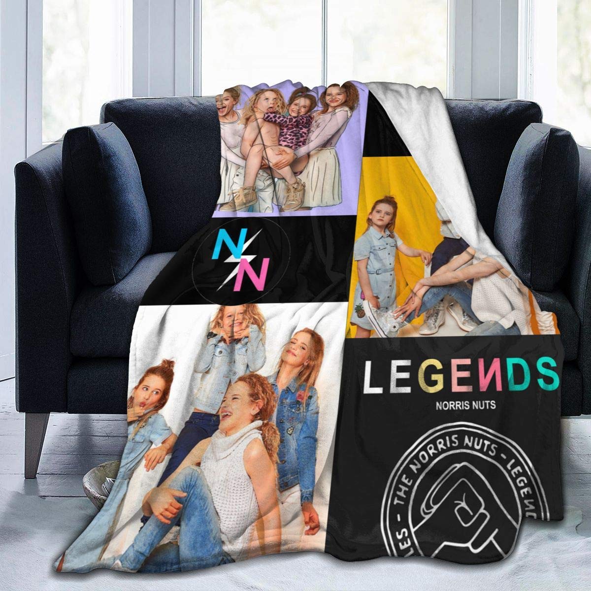 Yaxinduobao Norris?Nuts Blanket Ultra-Soft Micro Fleece Living Room/Bedroom Warm Blanket