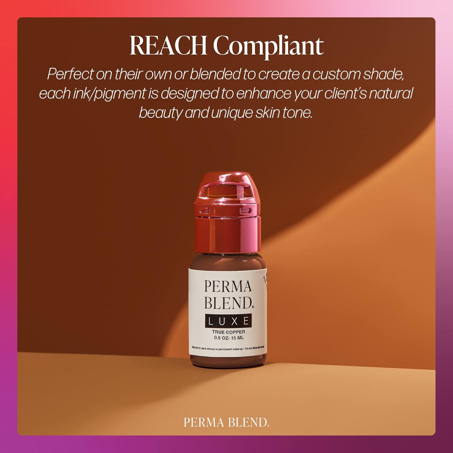 Luxe - True Copper - Microblading Ink to Enhance Lip Color - Lip Tattoo & Lip Blushing Supplies for Permanent Lip Color - Orange Red Lip Blush - Vegan (0.5 oz)