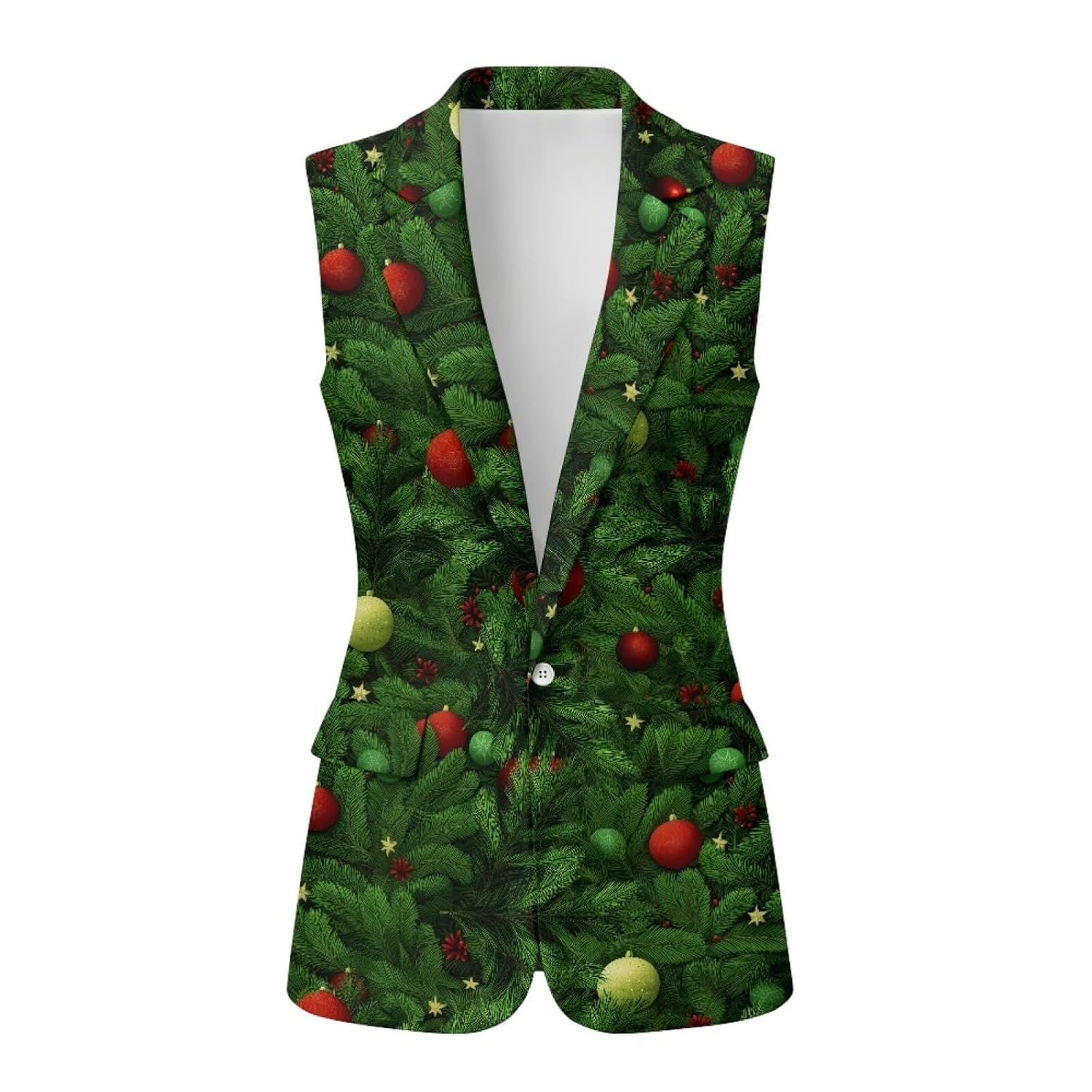 Fall Sleeveless Blazer Vest for Women Pockets Loose Jacket Suit Casual Business Winter Cardigan Waistcoat
