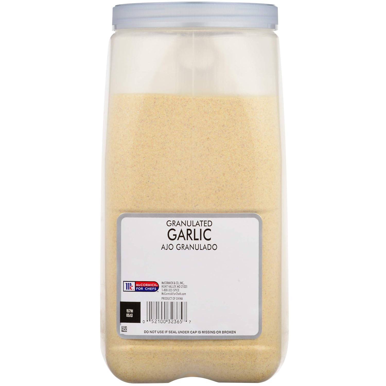 McCormick Culinary Granulated Garlic, 7.25 lb - One 7.25 Pound Container of Granulated Garlic Powder, Made of Premium, Coarse-Ground Garlic for Rubs and Sauces