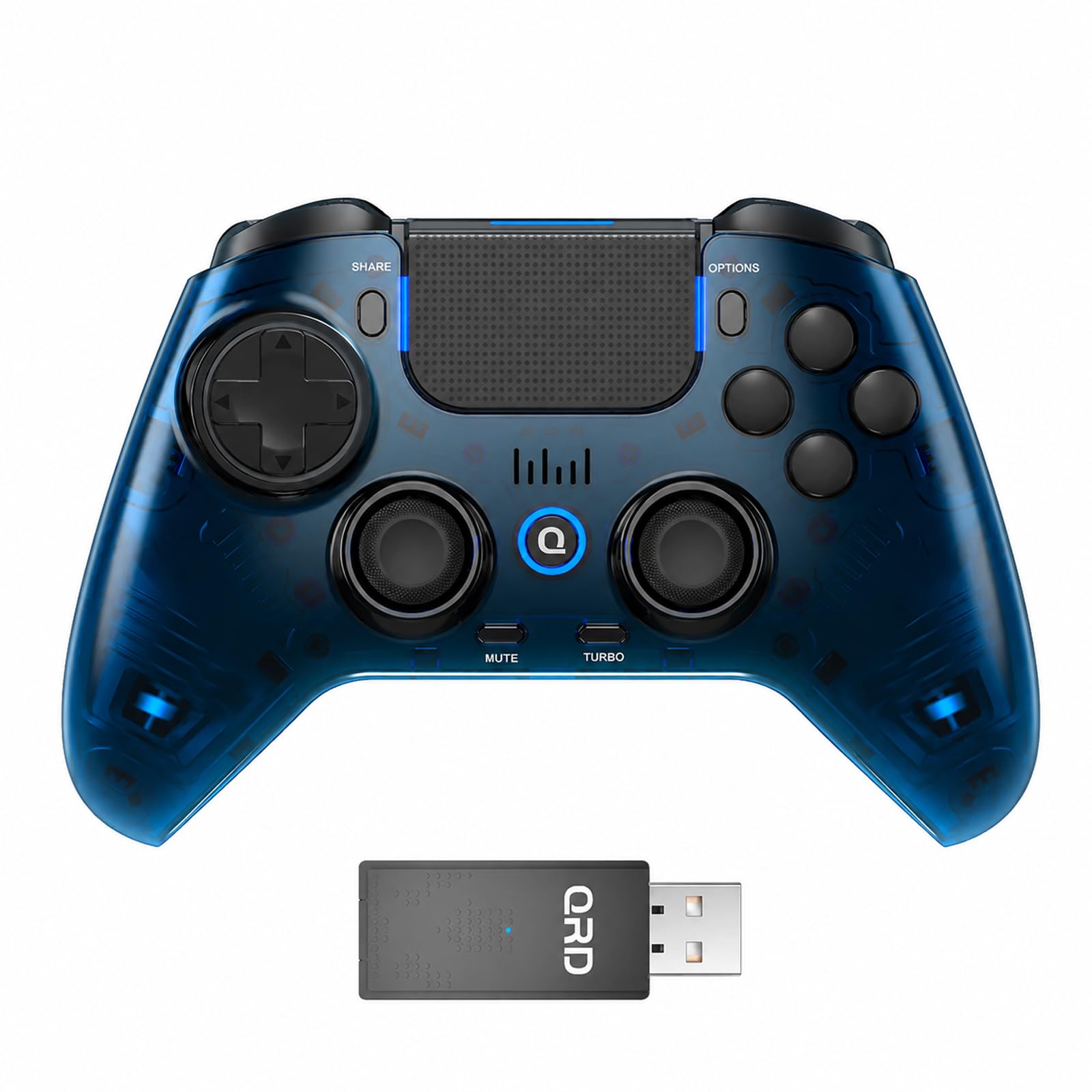 Amazon | QRD Spark N7 2.4GHzワイヤレスコントローラー（PS4/PS3/PC