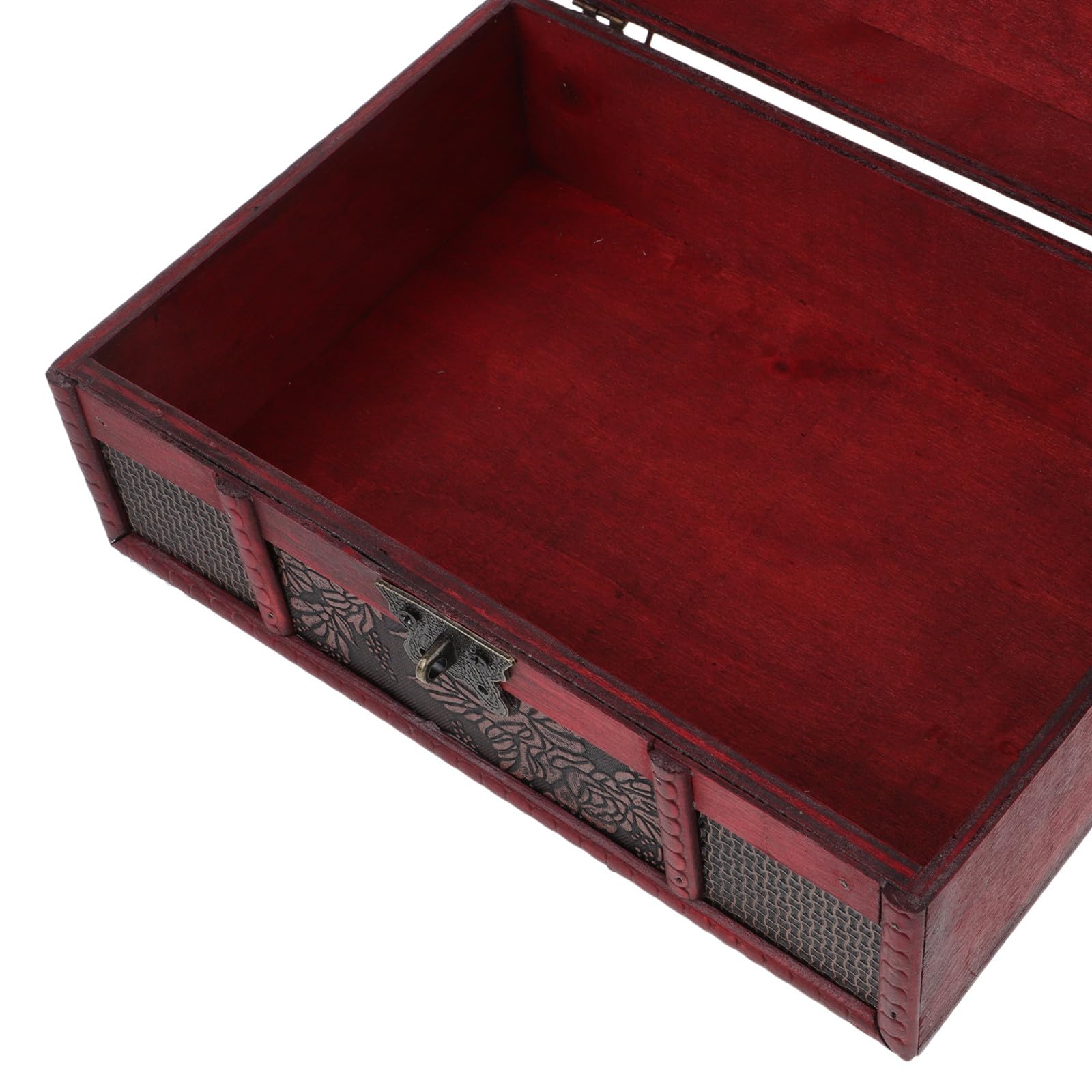 Alasum Bibelbox mit Schloss Dekorative Aufbewahrungsbox für Schmuck und Kleinigkeiten Vintage Holzbox Schützende Haushaltsbox für Zuhause und Kirche