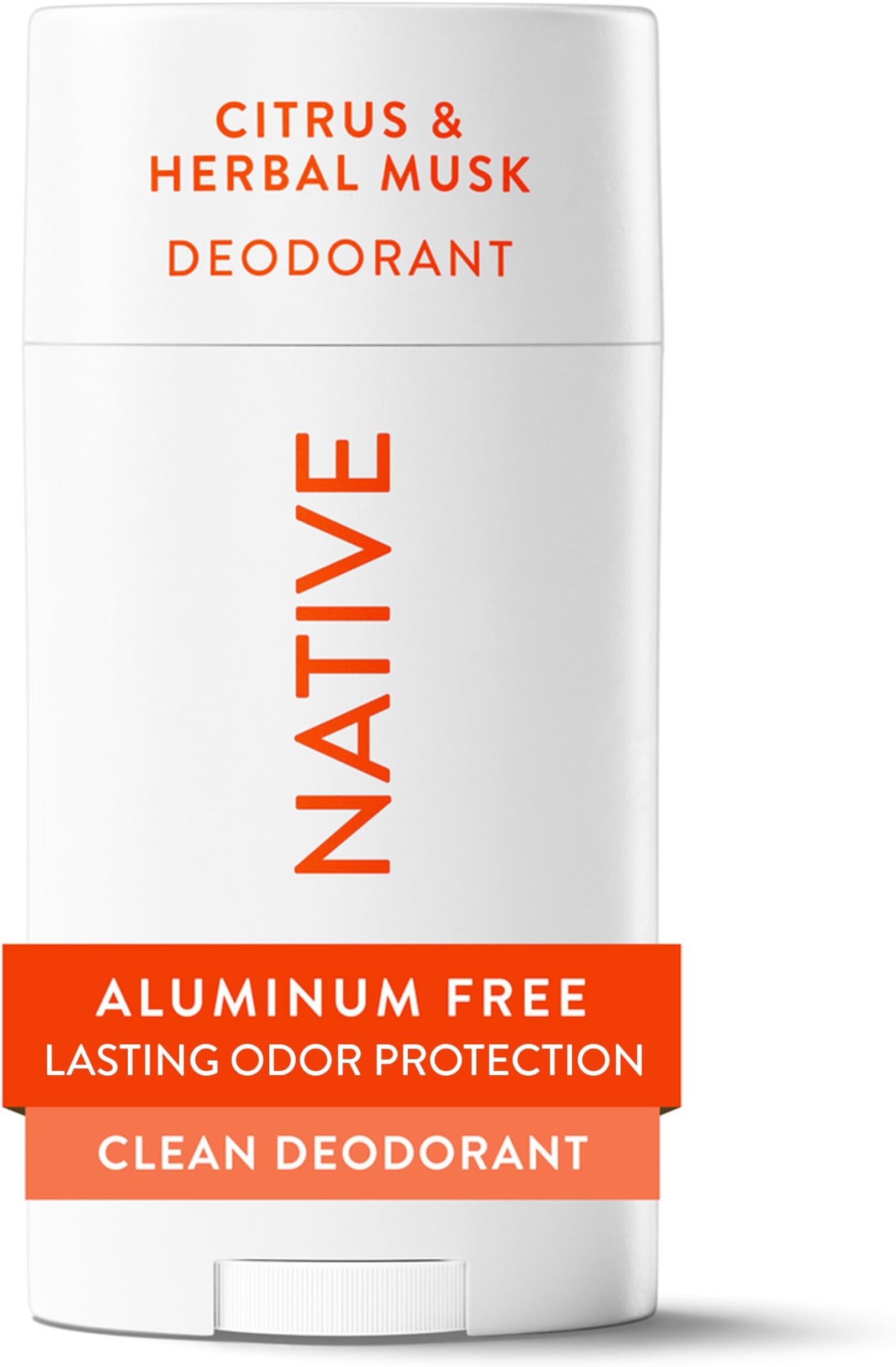 Native Deodorant - Natural Deodorant - Vegan, Gluten Free, Cruelty Free - Free of Aluminum, Parabens & Sulfates - Born in the USA - Citrus & Herbal Musk