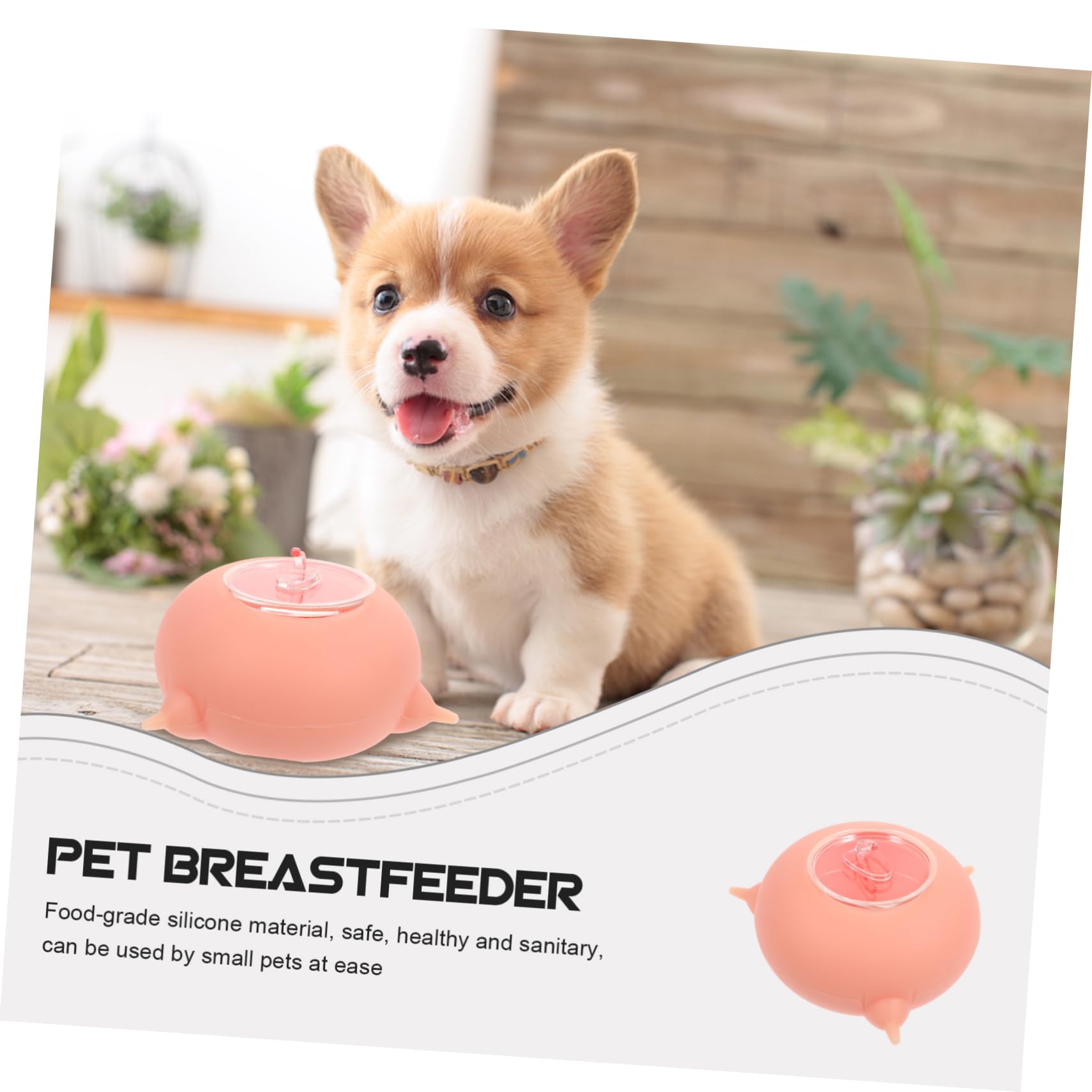 BESPORTBLE Biberon in Silicone Leggero ed Elastico per Piccoli Animali, Strumento per Alimentazione Cuccioli per Addestramento Animali Domestici Rosa
