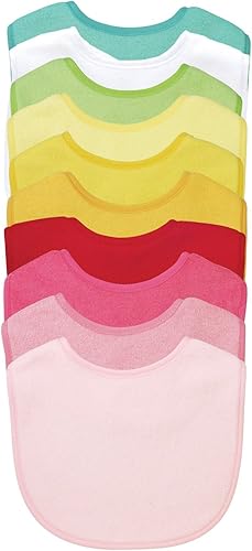 green sprouts Baberos para bebé que se mantienen secos paquete de 10 unidades protección impermeable cierre de velcro ajustable lavables a máquina green sprouts Baberos para bebé que se mantienen secos paquete de 10 unidades protección impermeable cierre de velcro ajustable lavables a máquina