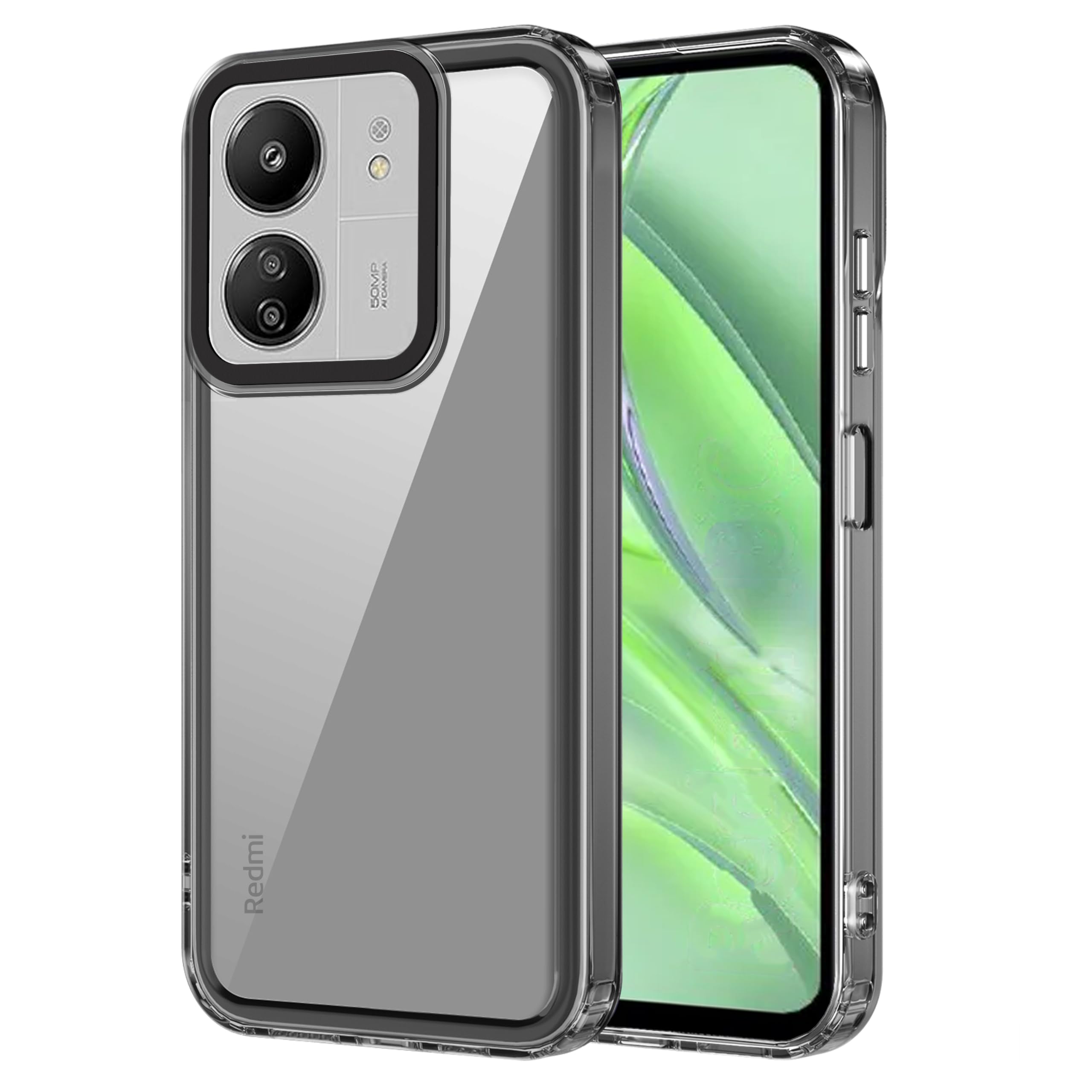 Zapcase Back Case Cover for Mi Redmi 13C 4G | Compatible for Mi Redmi 13C 4G Back Case Cover | Case Cover with Camera Protection | (TPU + PC | Translucent Black) (B0CQXCBRHD) Amazon Price History, Amazon Price Tracker