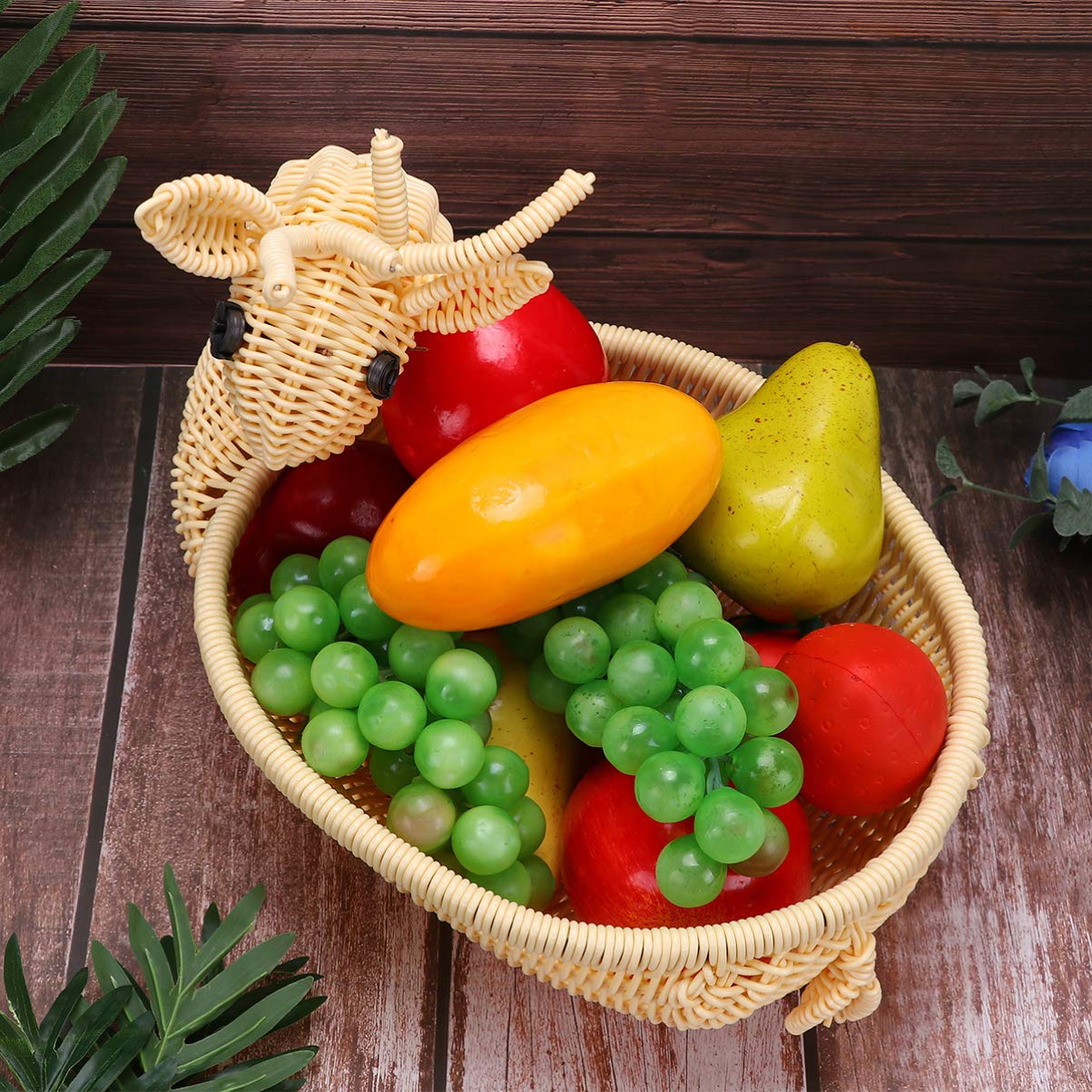 GRIRIW Hand Woven Rattan Produce Basket Bread Baking Tool Bread Banneton Proofing Basket Wicker