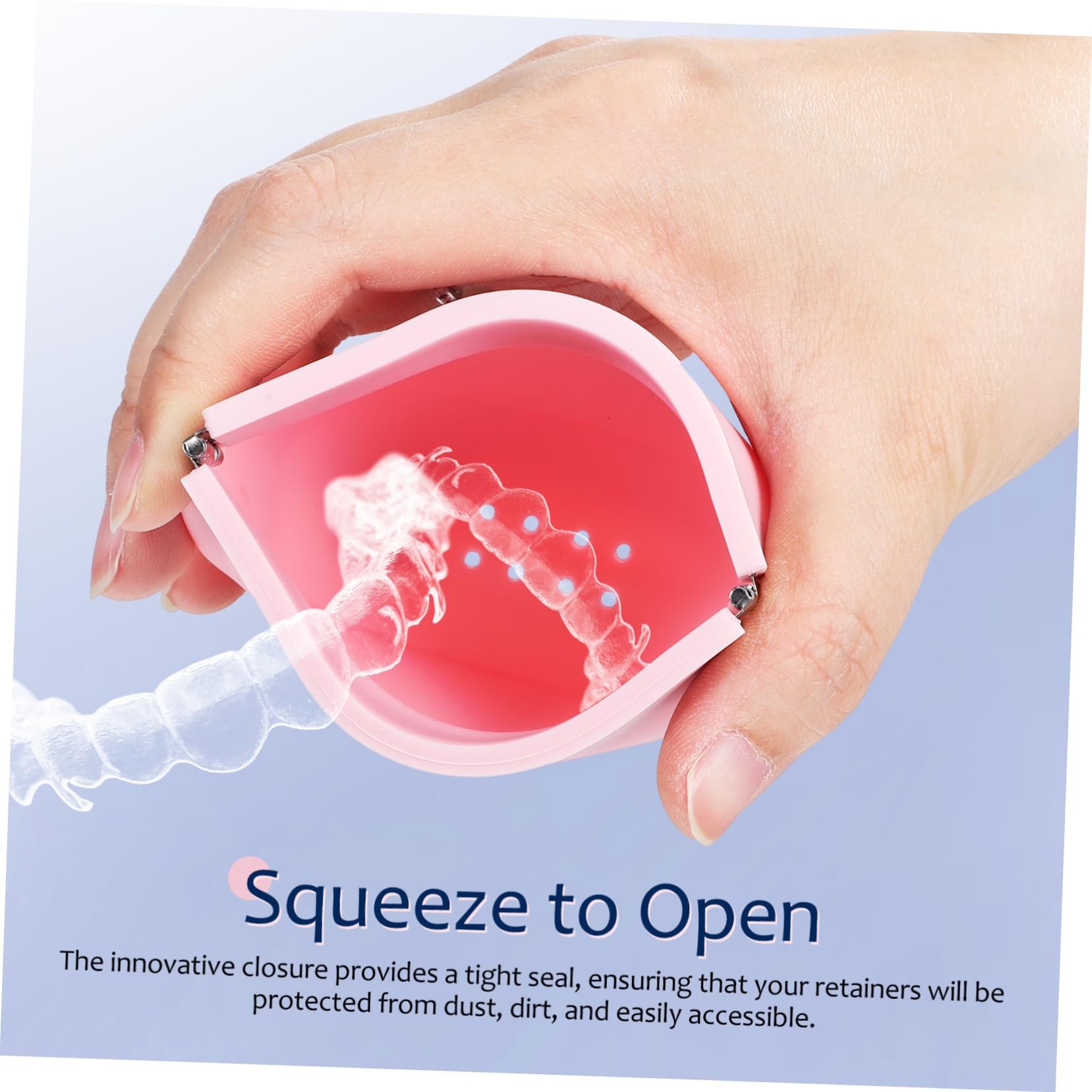 IWOWHERO Cute Holder 4 Pack Cases Silicone Material Storage Box for Cleaning Storage