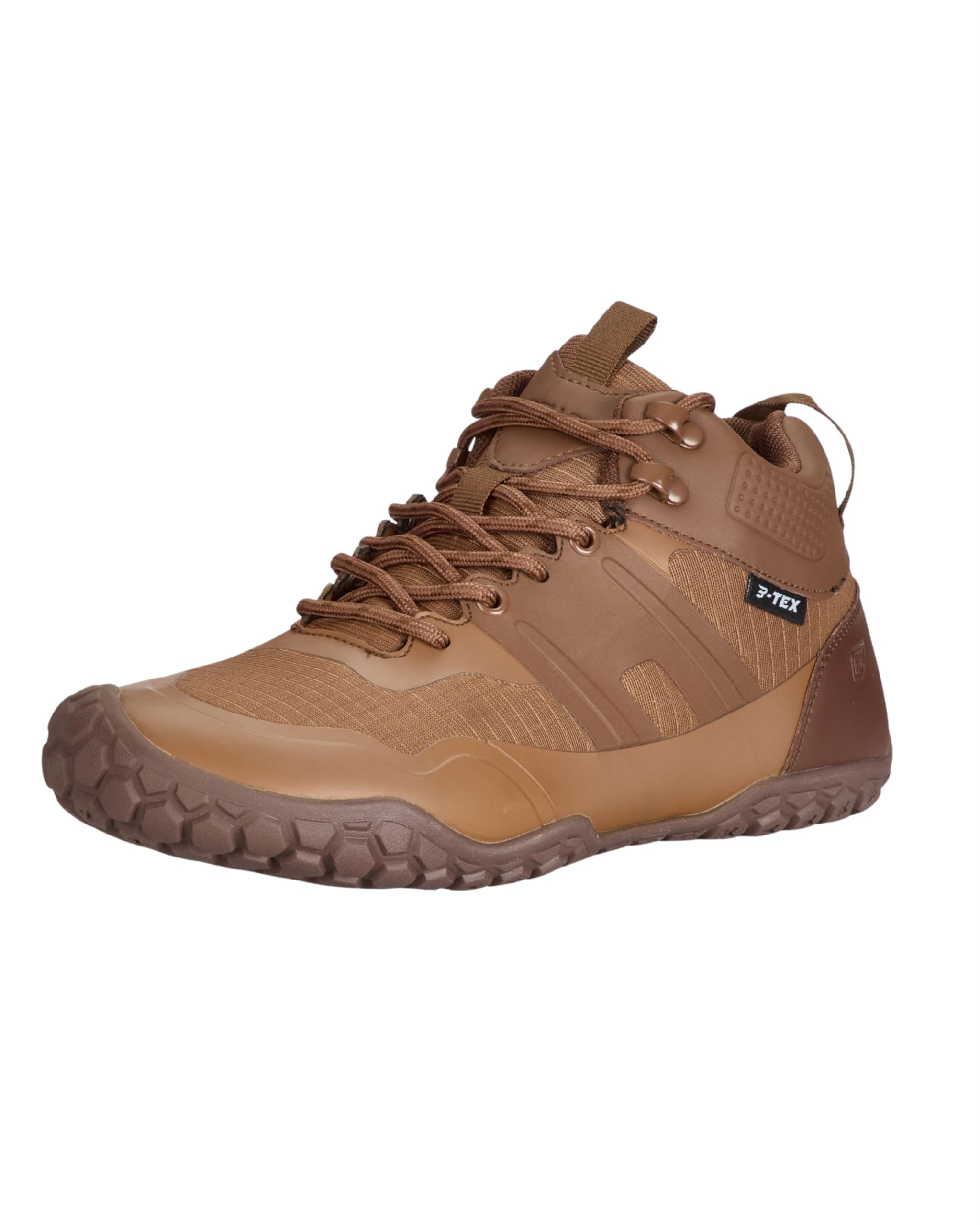 BALLOP Kuluba W Barfußschuhe Damen & Herren Braun – wasserdichte Wanderschuhe für Outdoor-Abenteuer bei jedem Wetter, Natürliches Laufgefühl