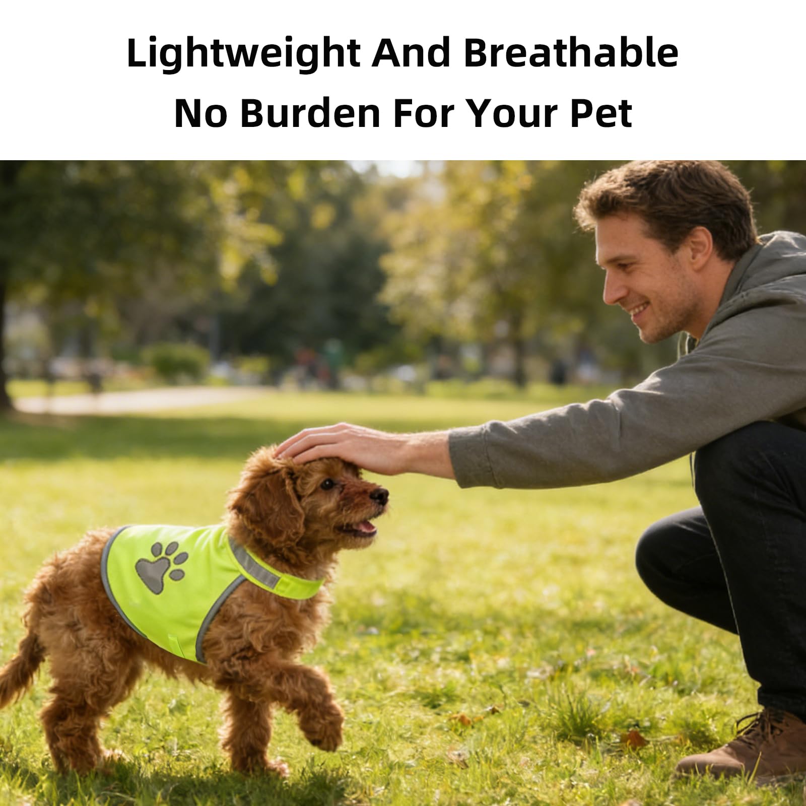 2 Pièces Gilet de Sécurité Réfléchissant pour Chien, Gilet Jaune Ajustable Chien, Haute Visibilité Veste Réfléchissant Vest de Sécurité Veste d'animal de Compagnie pour Jour et de Nuit (S)
