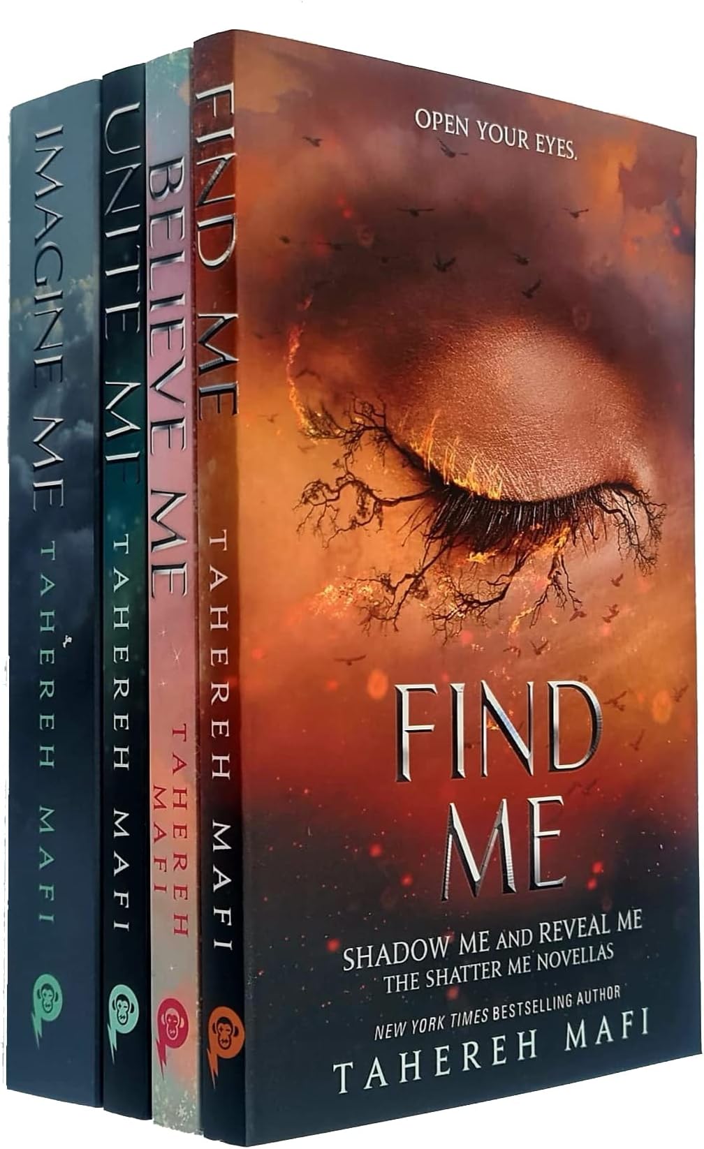 Shatter Me Series 4 Books Collection Set By Tahereh Mafi (Imagine Me, Find Me, Unite Me, Believe Me)