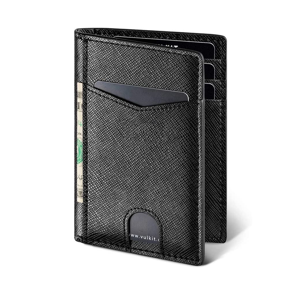 N/A Tarjetero delgado plegable de cuero para hombres y mujeres (color: A, tamaño: 11,8 cm), a, 11.8cm