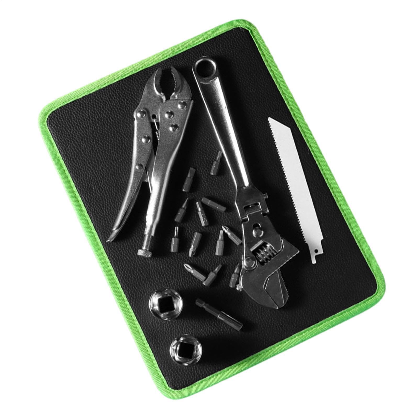 Tappetino Magnetico Per Attrezzi 32,3 x 24,9 x 0,7 cm Organizer Flessibile | Cuscinetti Magnetici Attrezzi Per Auto, Officina, Garage, Edilizia, Progetti Elettronici, Scrivania, Tavolo