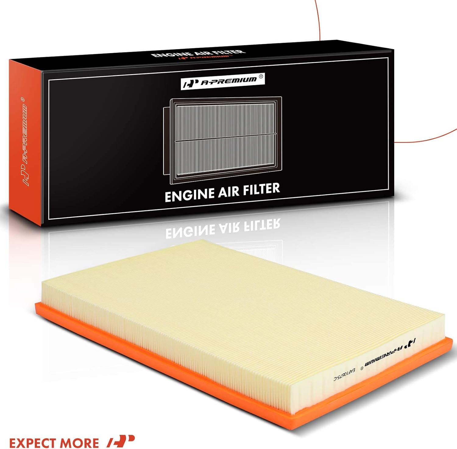 A-Premium 2-PC Engine Air Filter Compatible with BMW E70 Series X5 2007 2008 2009 2010 L6 3.0L, Replace# 13717548888