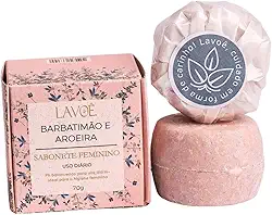 LAVOÊ SABONETE FEMININO ÍNTIMO DE BARBATIMÃO E AROEIRA PARA REGIÃO ÍNTIMA, 70G
