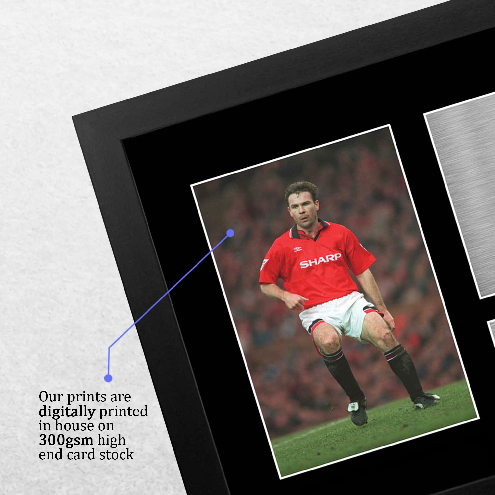 HWC Trading FR A4 Brian McClair Gifts Printed Signed Autograph Picture for Football Fans and Supporters - A4 Framed - Image 4