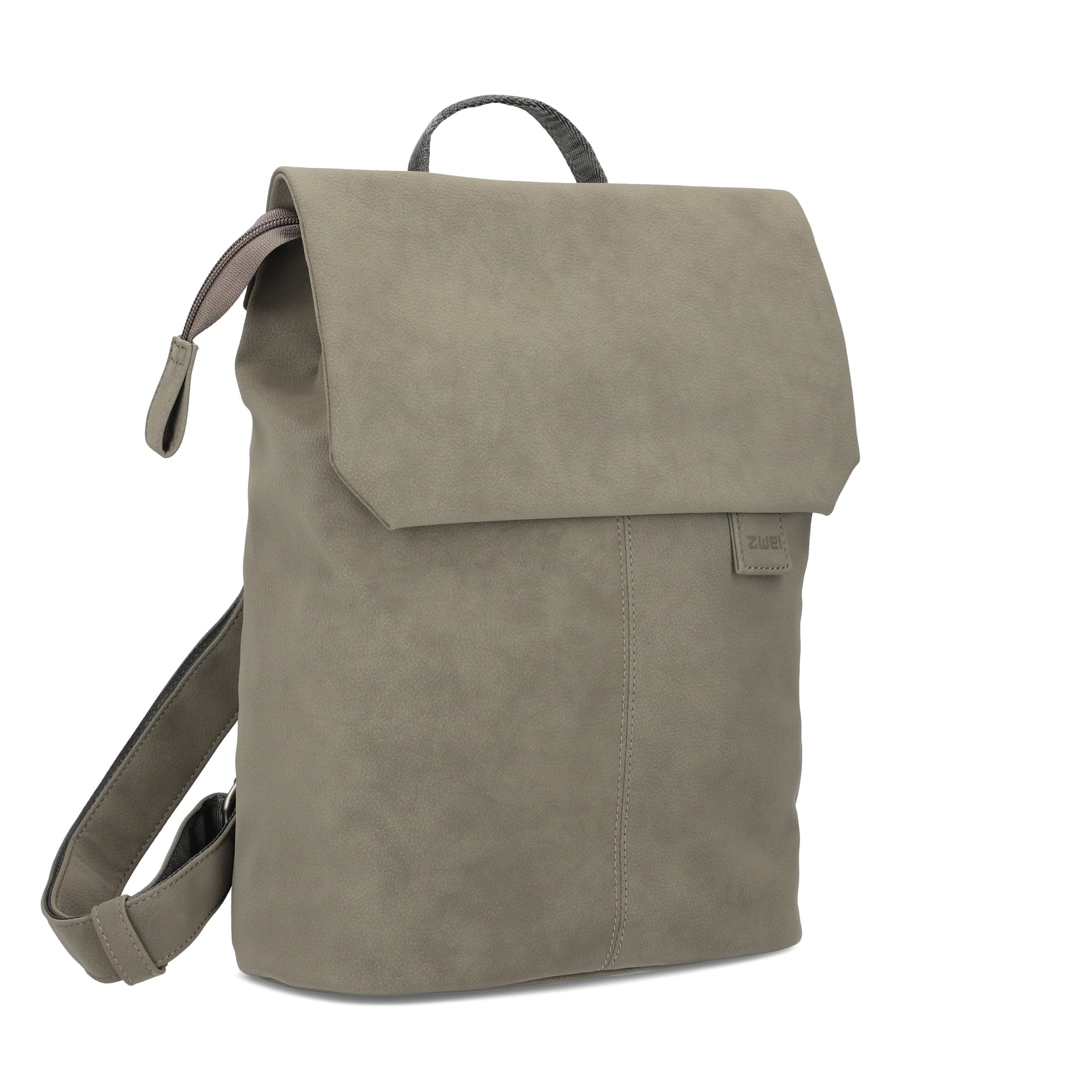 Zwei Damen City-Rucksack Mademoiselle.M MR13 Tagesrucksack 7 Liter, gepolstertes Laptopfach, Magnet-Verschlussklappe, Hauptfach mit Reißverschluss, Rückenpolsterung, klassisch-elegant