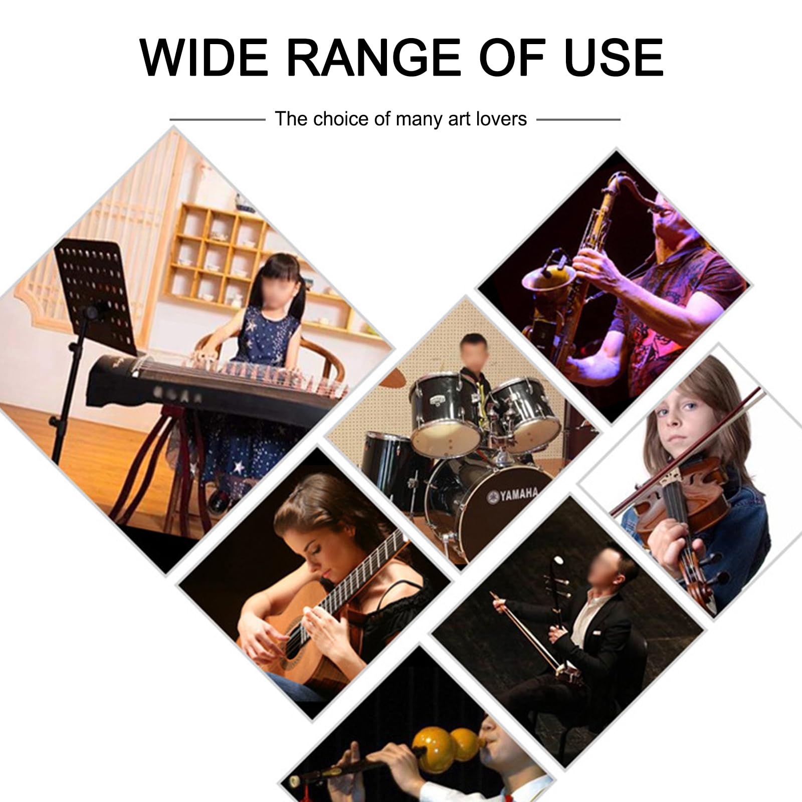 Buhelyc Atril para Partituras Plegable, Atril Musica PortáTil con Bolsa A Prueba De Agua, Antideslizante, áNgulo De Altura Ajustable, para Guitarra, Ukelele, Violinistas, FáCil De Instalar