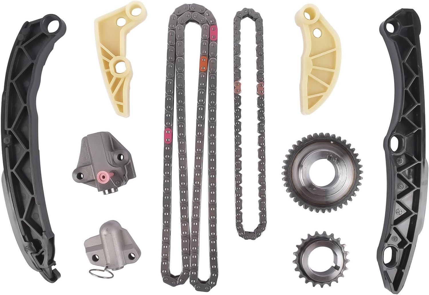 GELUOXI Engine Timing Chain Kit Replacement for Kia Sorento Sportage Optima 2.0L 2.4L L4 GAS 2011-2018 231212G551 231212G590 243222G350