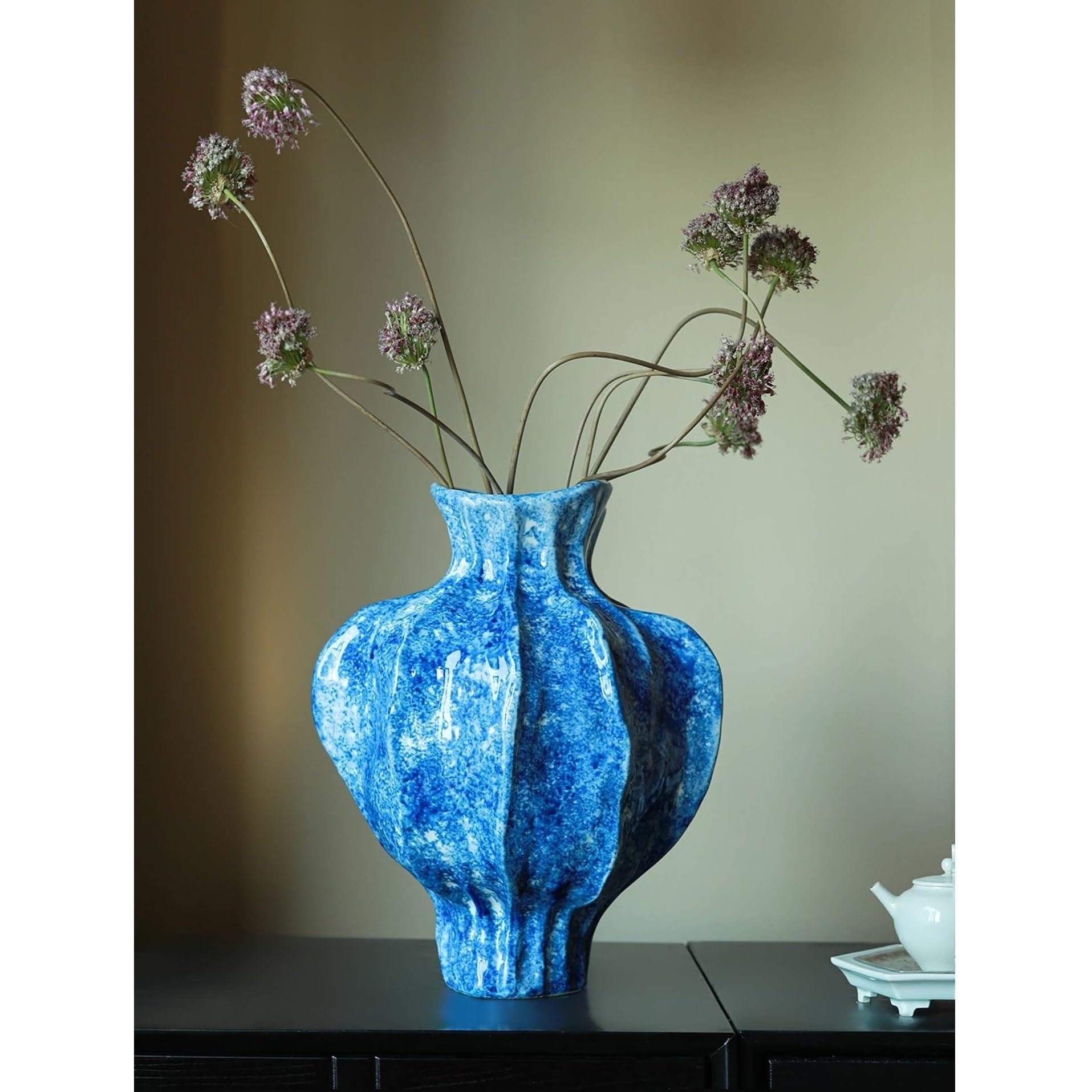 Dekoracji Chiński wazon ceramiczny Jingdezhen, antyczne wyroby kwiatowe