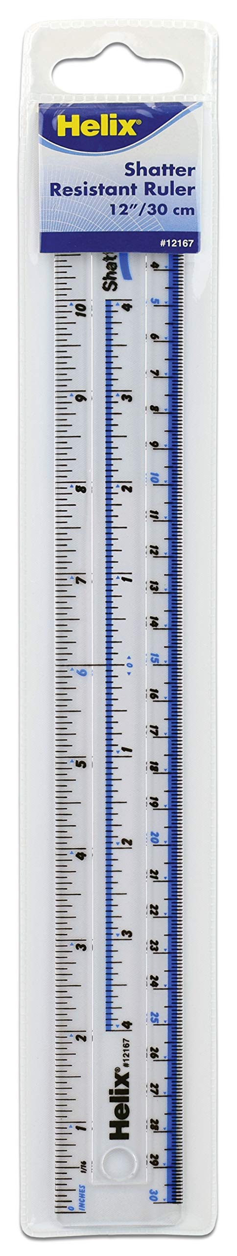 Helix 30cm Shatter Resistant Metric and Imperial Ruler : Amazon.co.uk ...