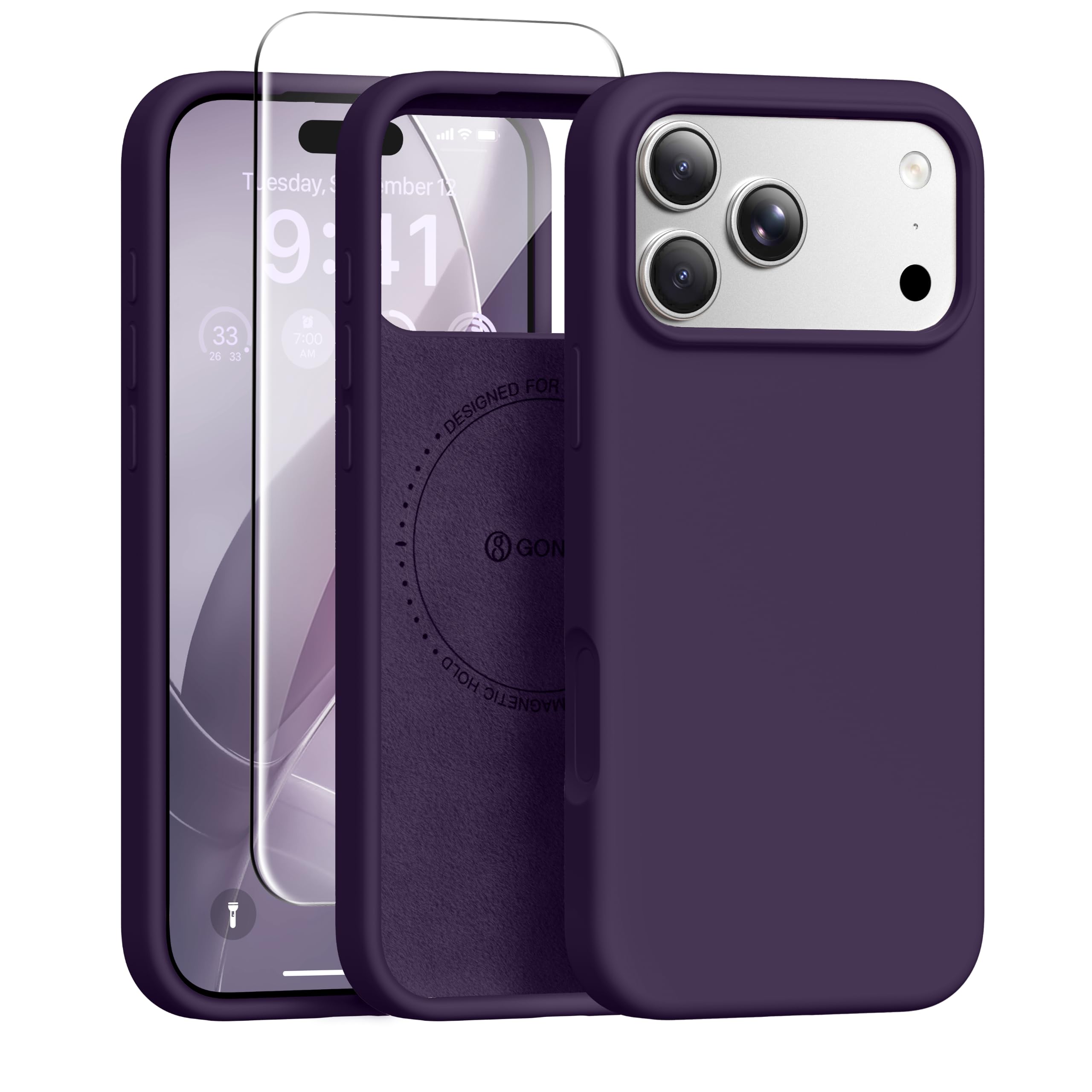GONEZ for iPhone 18 Pro Max Case/iPhone 17 Pro Max Case, Deep Purple