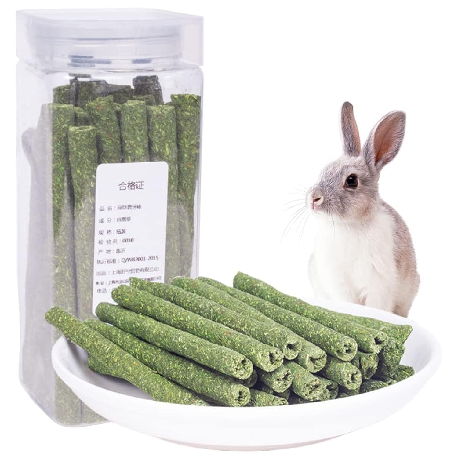 Natural Flowers Flavored Timothy Hay Sticks Rabbit Chew Toys Hamster Molar Snacks are Perfect Food Accessories for Bunny Guinea Pigs Rats Chinchillas Gerbils and Other Small Animals (Timothy)