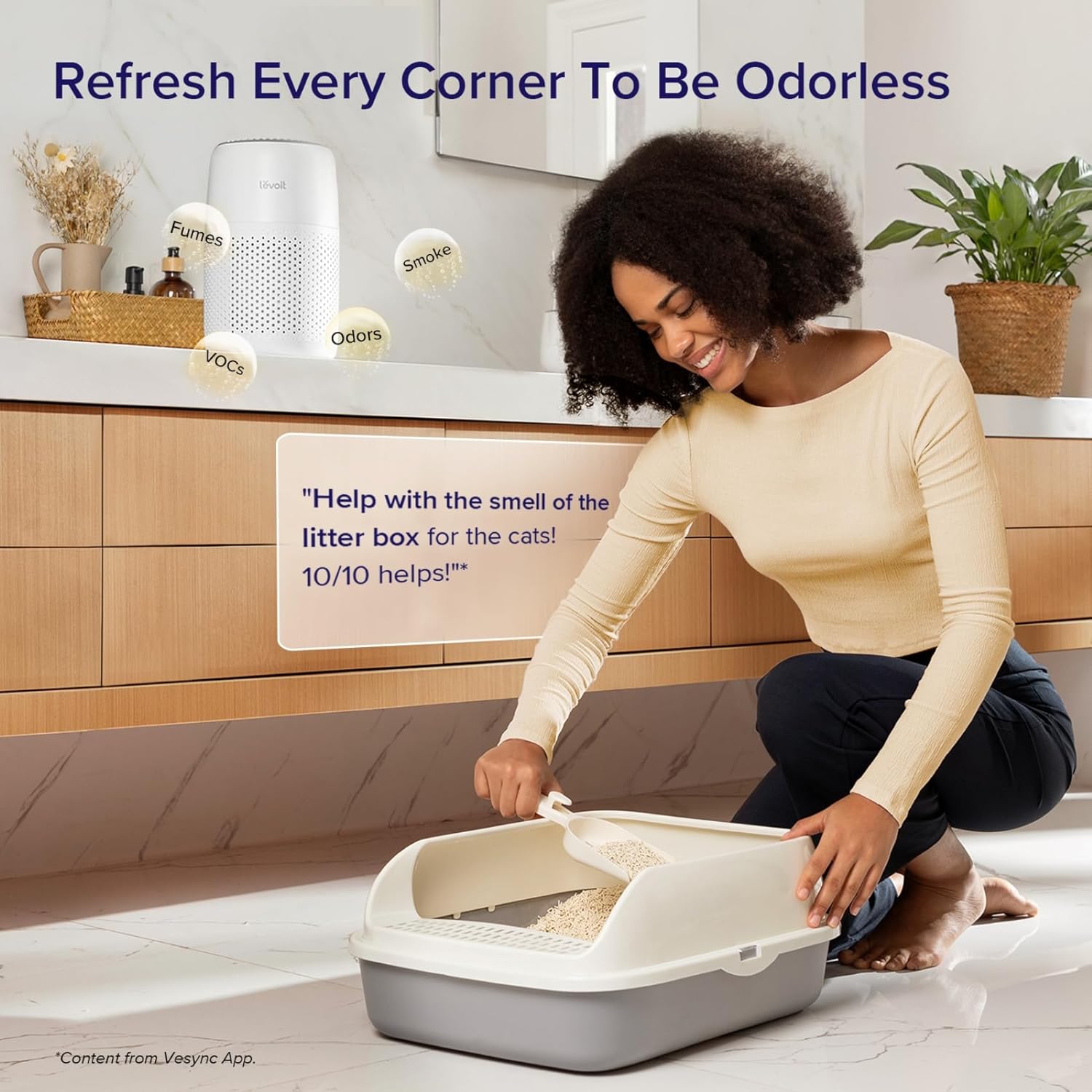 LEVOIT Core Mini P: 3-in-1 Air Purifier for Refreshing Sleep and Clean Air