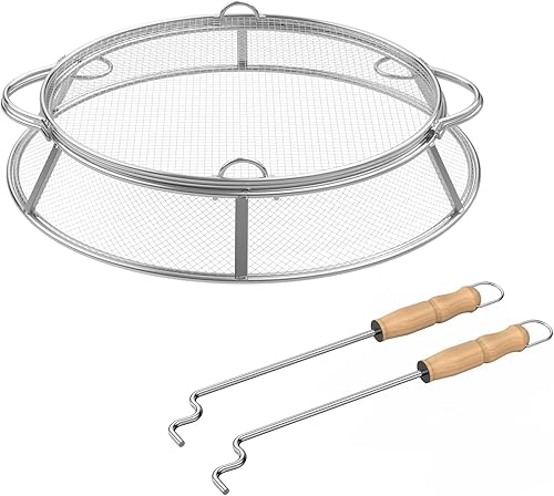 AJinTeby Pantalla protectora de chispas para fogata de Yukon, de acero inoxidable, protector de malla protectora de malla para fogatas de patio disponible en Yaxa Venezuela