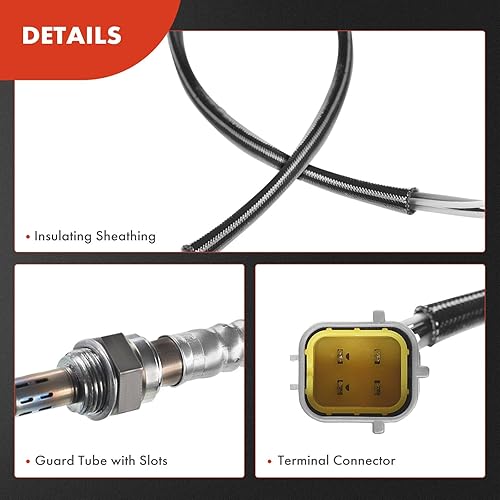 Miniatura 6 de A-Premium Sensor de oxígeno O2 compatible con Nissan Altima 2007-2013, Rogue 2008-2013, 2.5L, aguas arriba y aguas abajo, juego de 2 piezas,