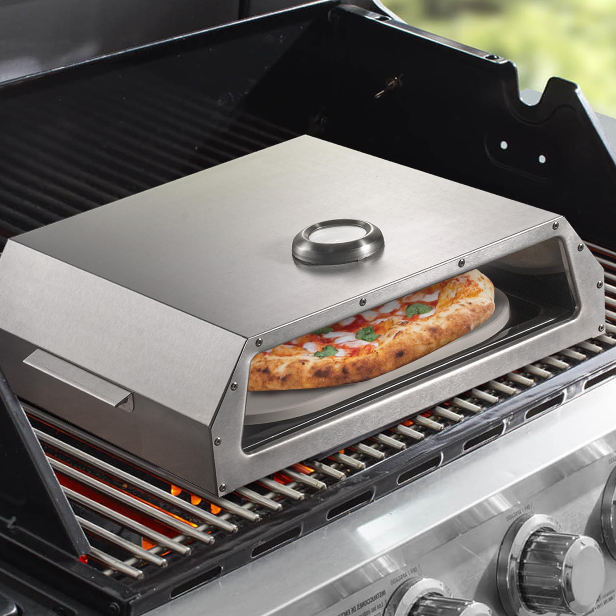 BIGHORN Four à Pizza portable en Acier Inoxydable