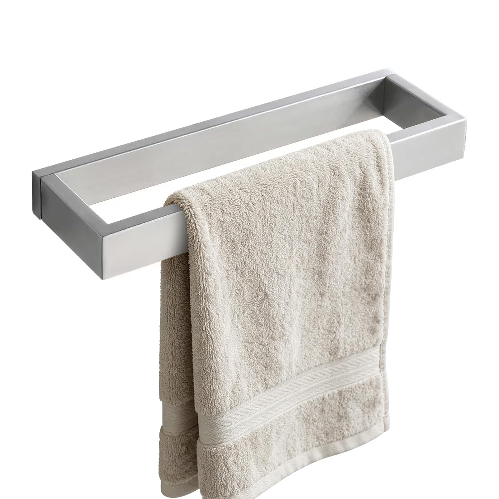 TURS Brushed Towel Rail, Hand Towel Holder, Bathroom Towel Bar, SUS 304 Stainless Steel Bathroom Hardware Accessories,Screw Fixing, 26cm/10.24 in