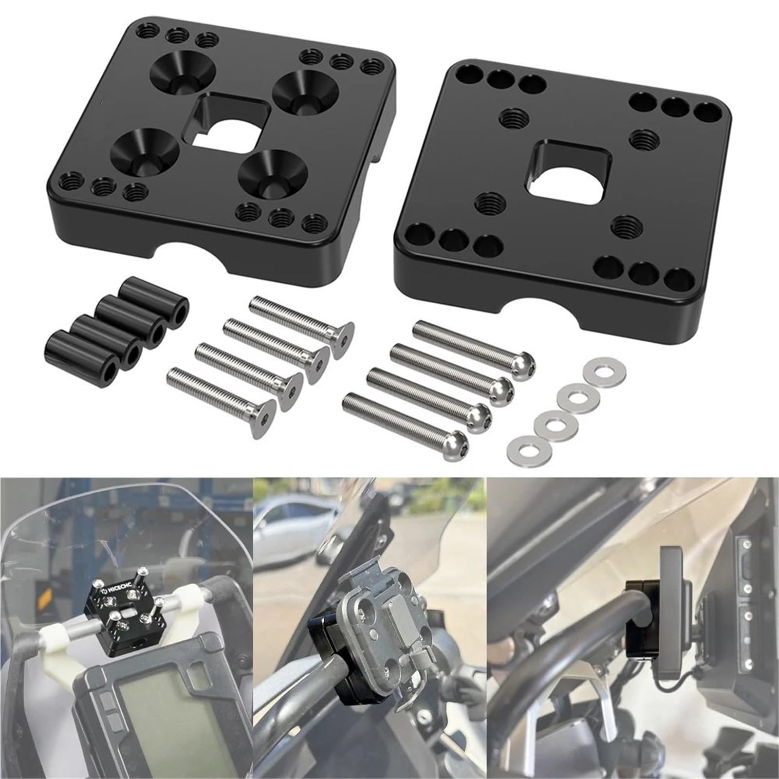 Motocyklowy uchwyt nawigacyjny GPS Uchwyt nawigacji GPS 12 mm, Do do Yamahy Tenere 700, Do do Bmw R1200GS, R1250GS, R1250, 2014-2022 Uchwyt na telefon