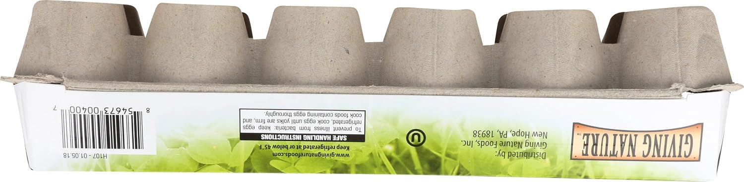 Giving Nature, Free Range Large White Eggs, 12 ct
