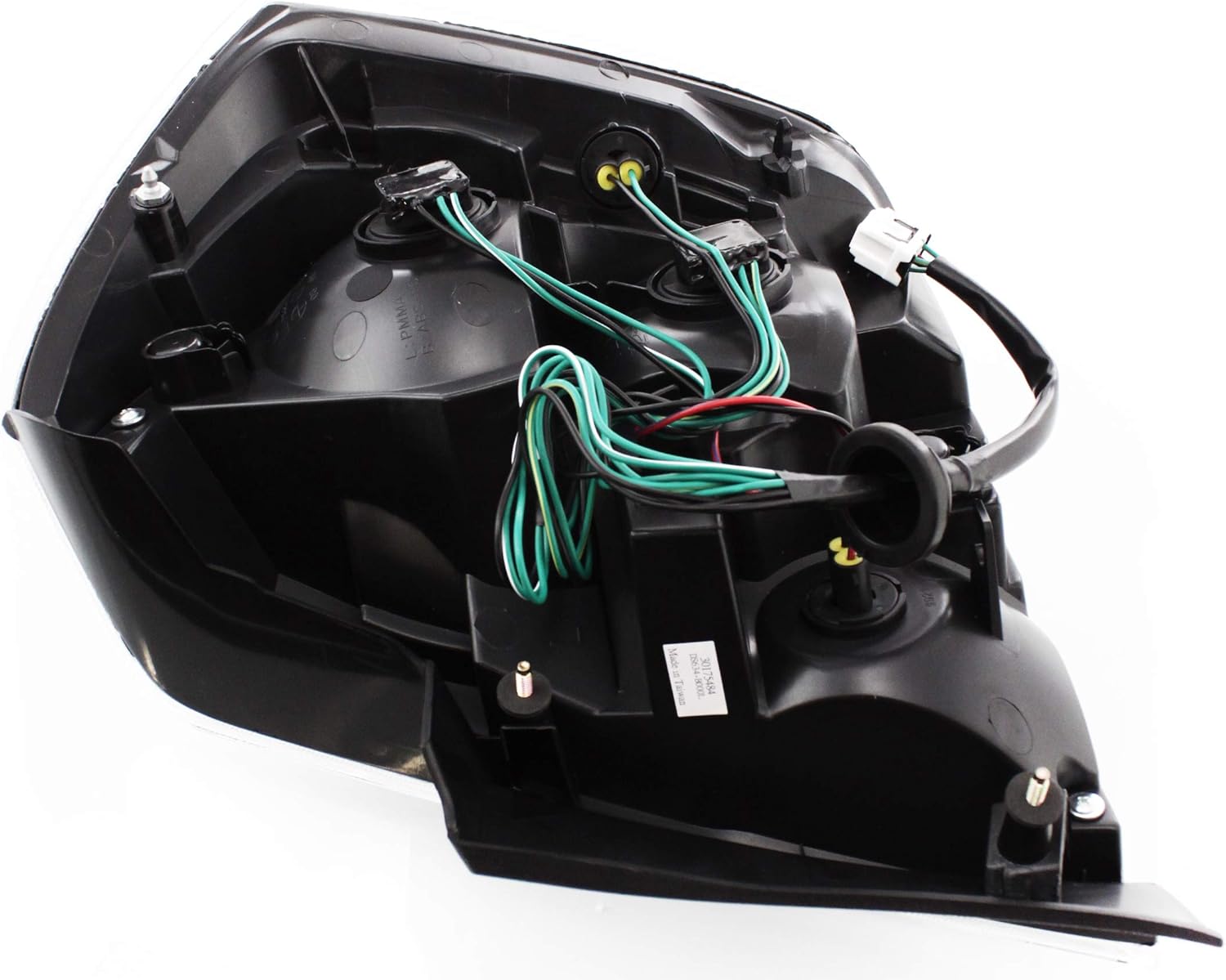 Garage-Pro Tail Light Assembly Set For 2007-2009 Nissan Sentra With Bulb, Clear and Red Lens Driver and Passenger Side